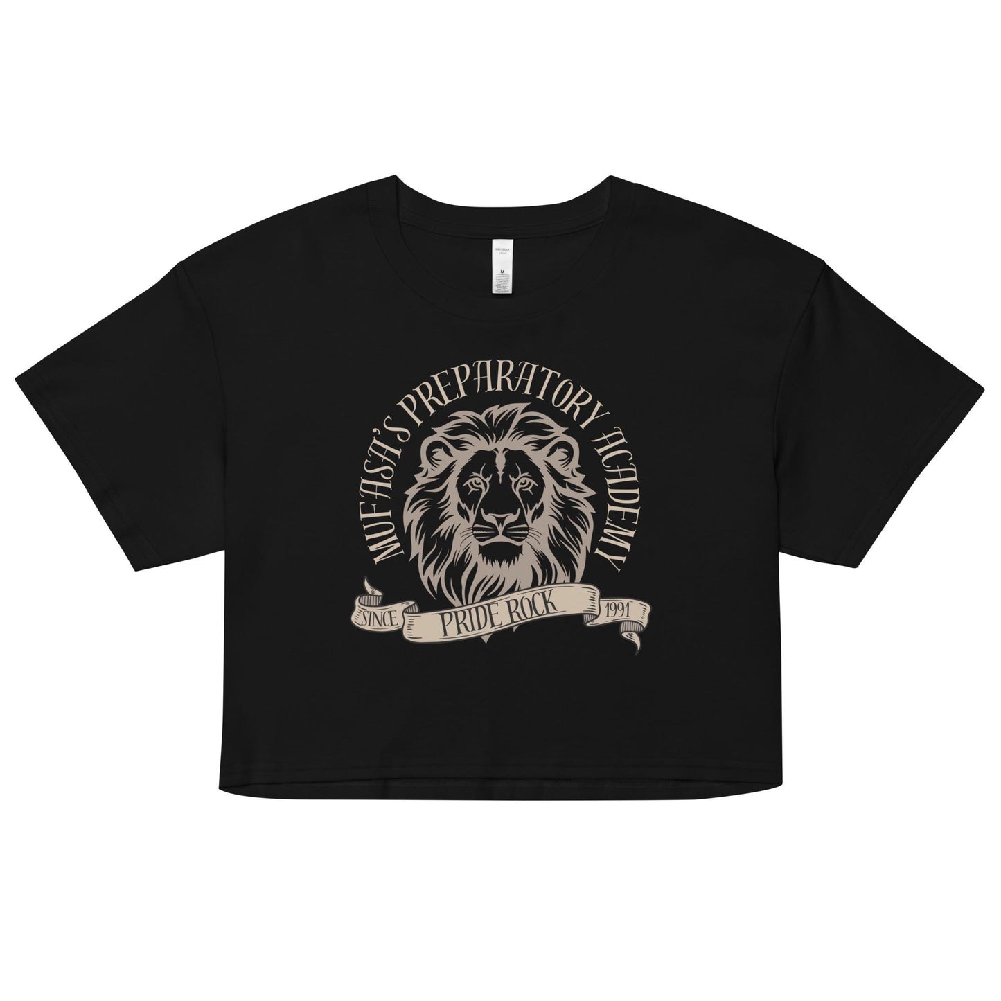 Mufasa Lion King Inspired Crop Top: Women's Combed Cotton Tee