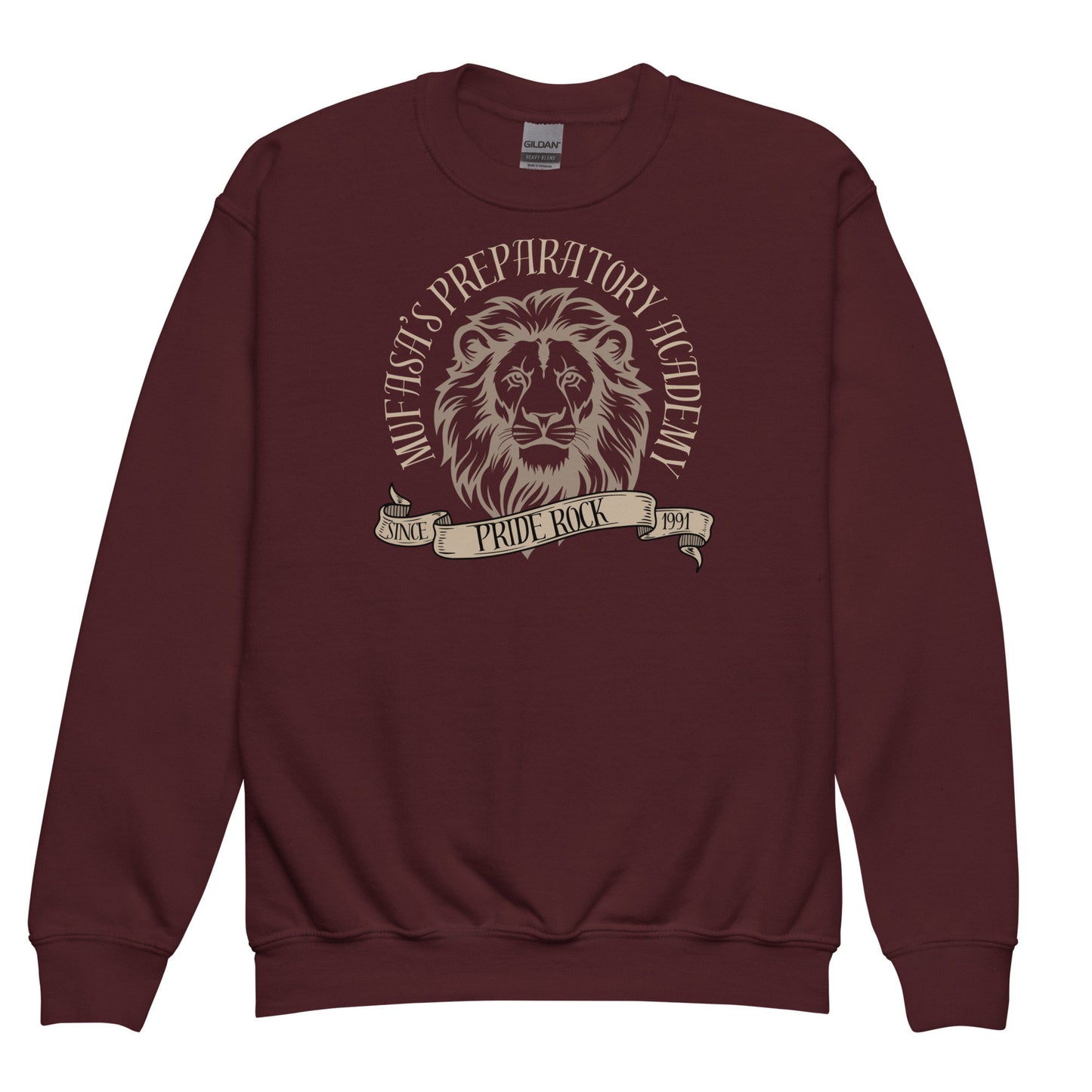 Mufasa's Prep Academy Youth Sweatshirt - Subtle Theme Park Matching Outfit