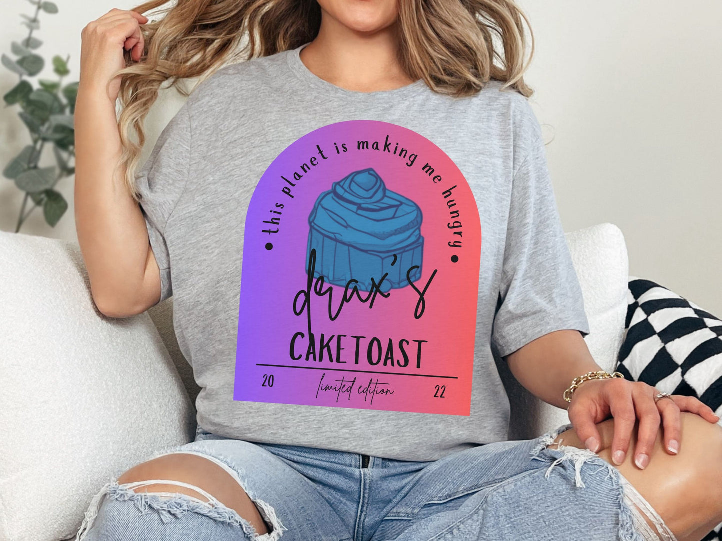 Drax Caketoast T-Shirt, Subtle Disney Guardians of the Galaxy Bella Canvas Tee