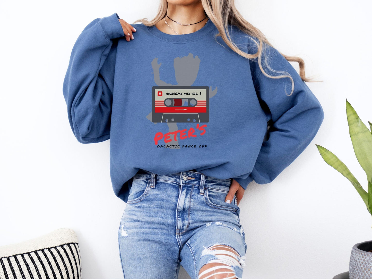 Guardians of the Galaxy Crewneck: Peter's Galactic Dance Off Sweatshirt