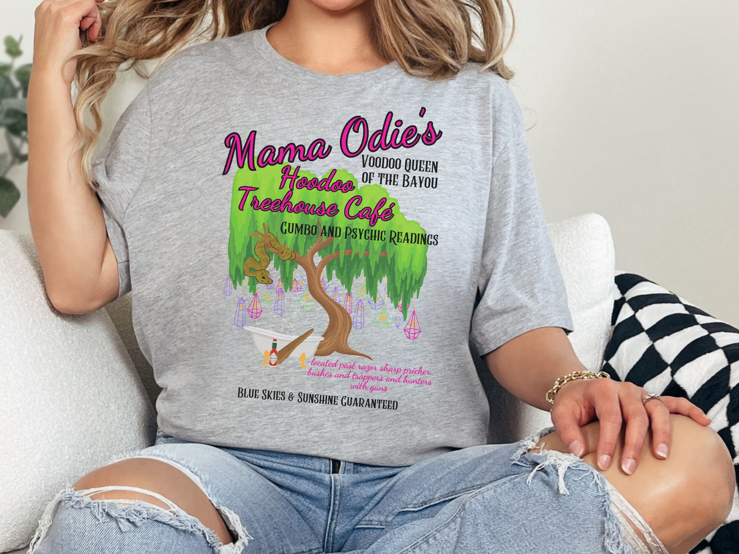 Mama Odie's Treehouse Cafe Shirt: Princess and the Frog Bella Canvas Tee