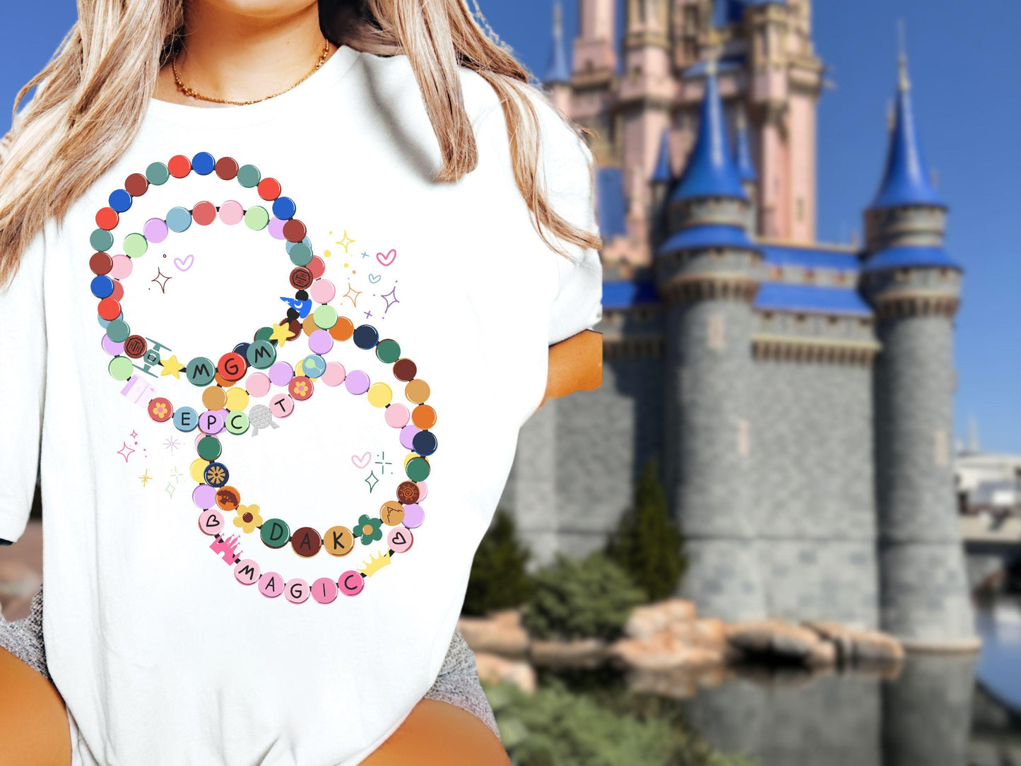 Disney Park Friendship Bracelet Tee, Matching Girls Trip Shirt