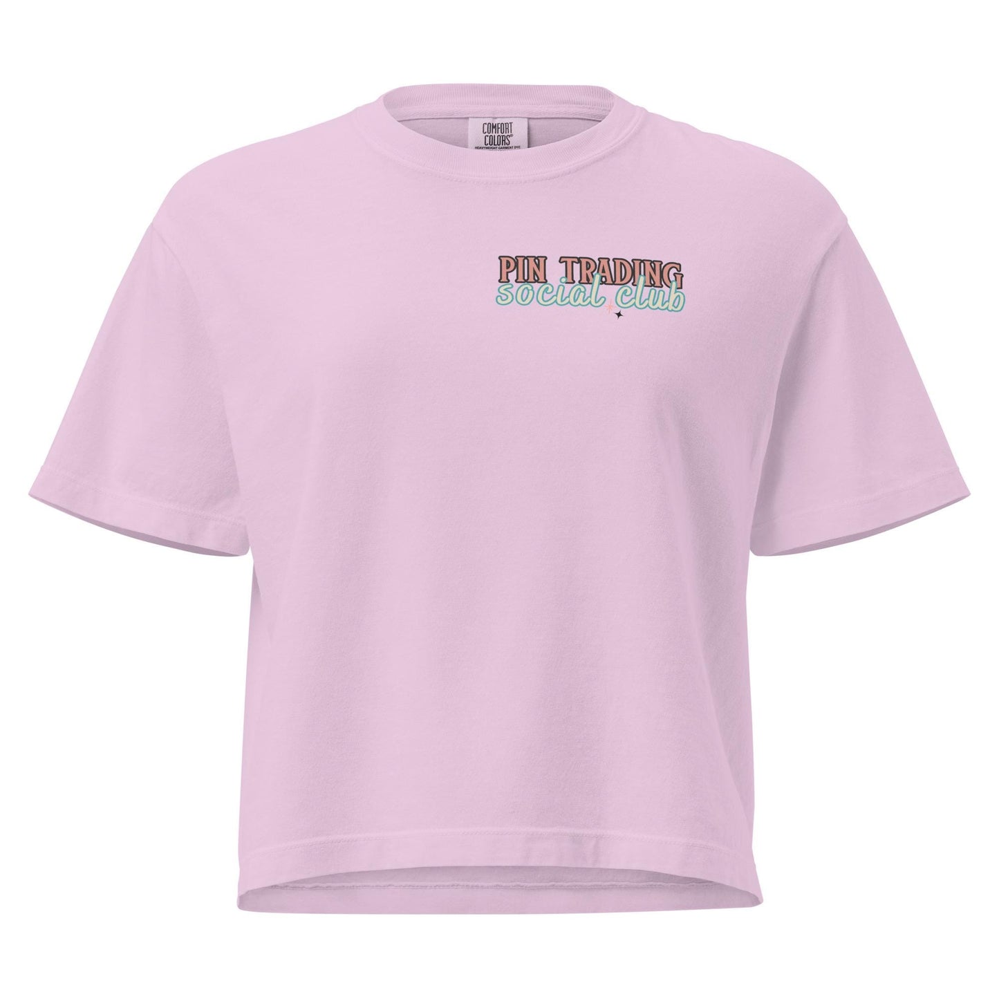 Disney Adult Pin Trading Women’s Comfort Colors Boxy Tee