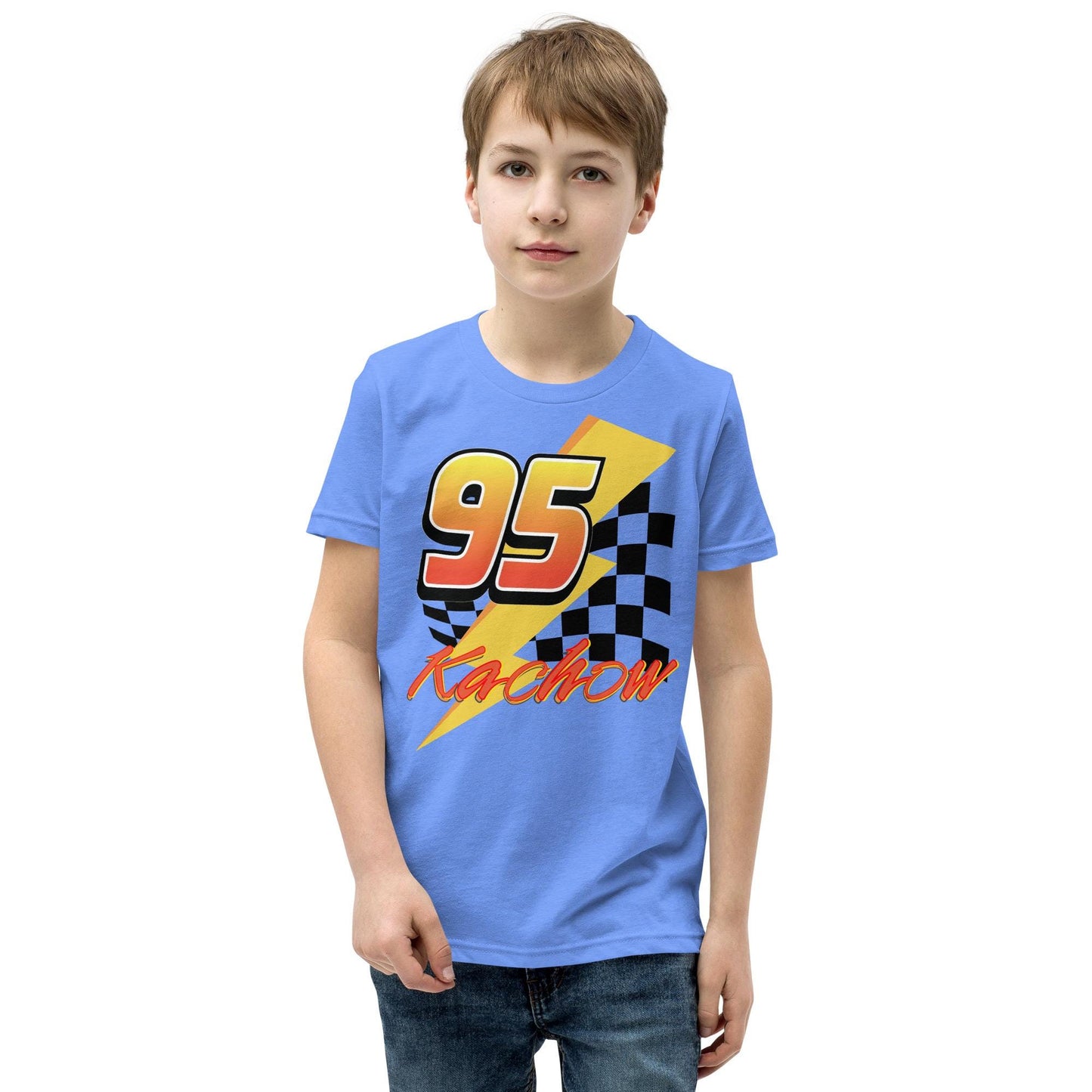 Disney Pixar Cars Inspired Lightning McQueen KaChow Youth Kids Shirt