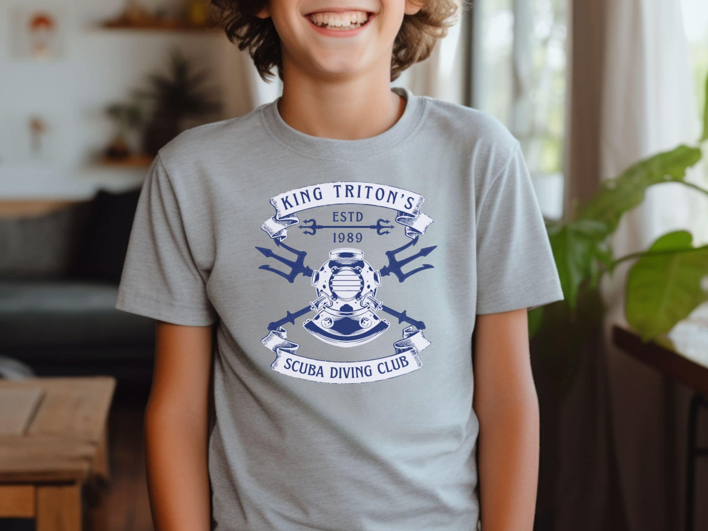 King Triton Scuba Diving Club Youth T-Shirt, Disney Family Shirt