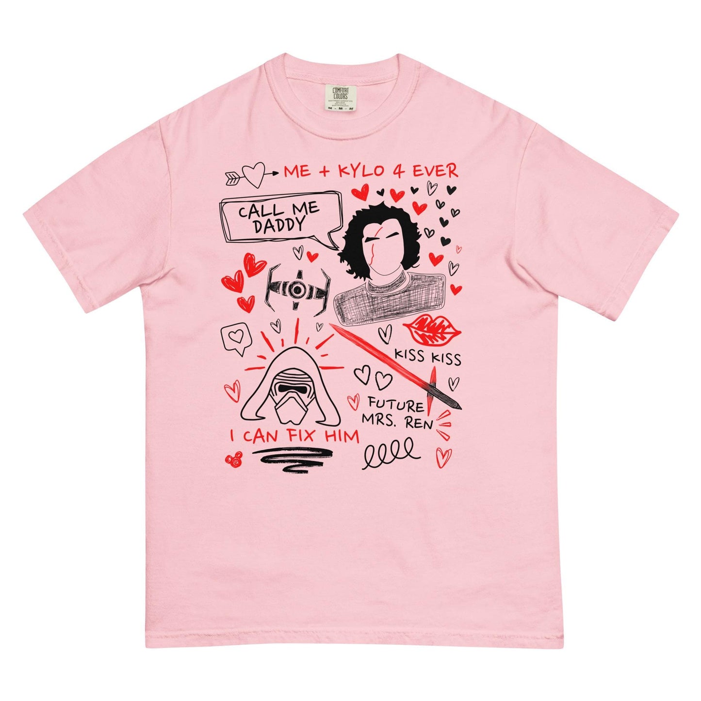 Kylo Ren Doodle Sketch Shirt: Star Wars Fan Tee