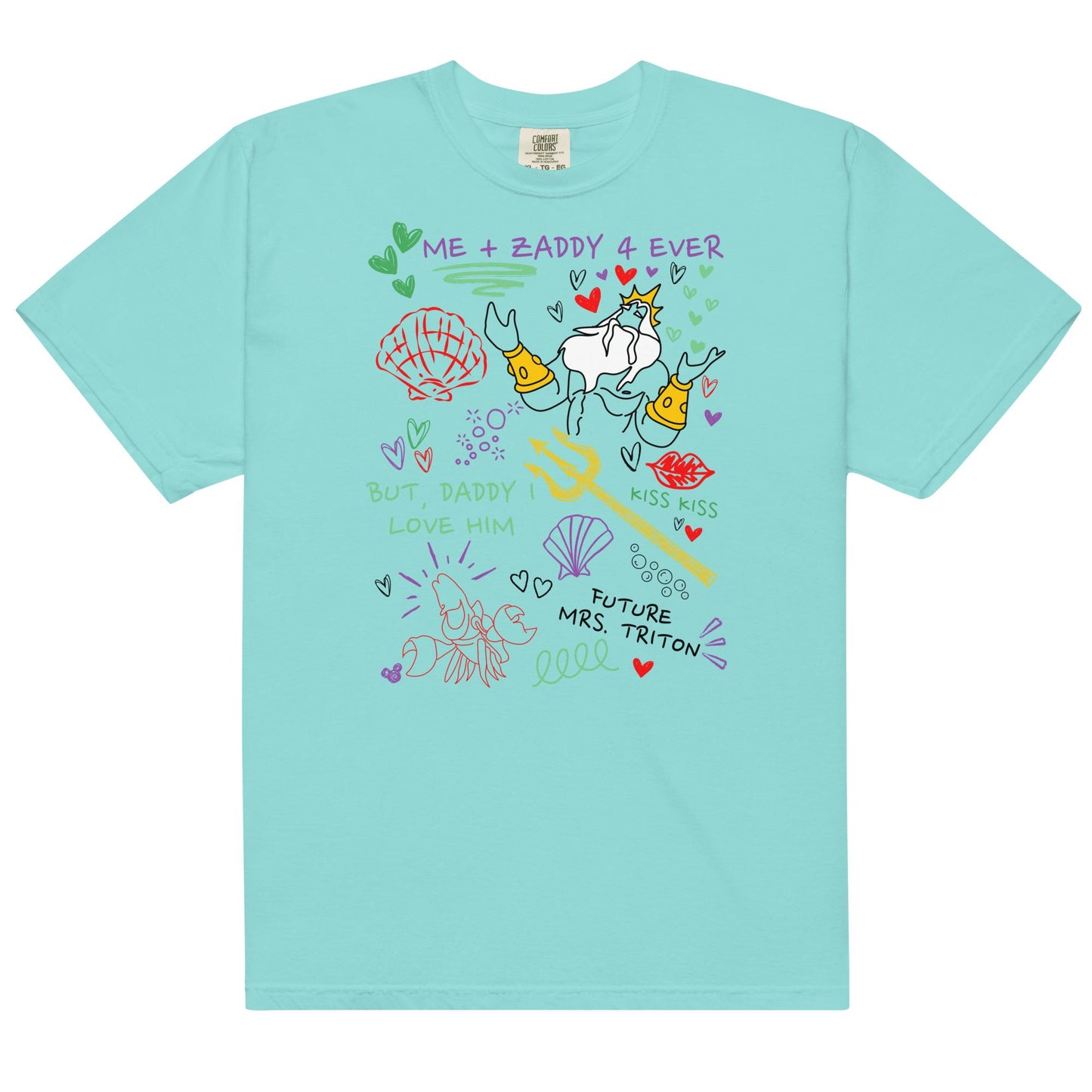 King Triton Zaddy Doodle Shirt: Little Mermaid Girls Trip Tee
