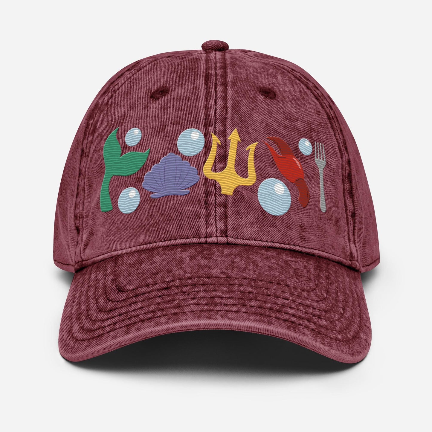 Little Mermaid Icon Hat, Embroidered Disney Ariel, Mom Hat