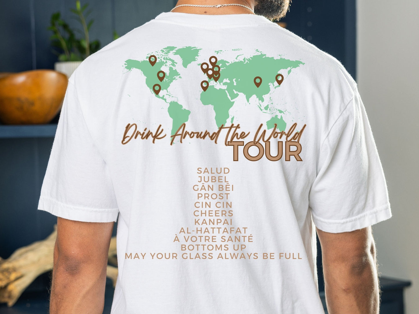 Drink Around the World Tour T-Shirt: EPCOT Group Tee