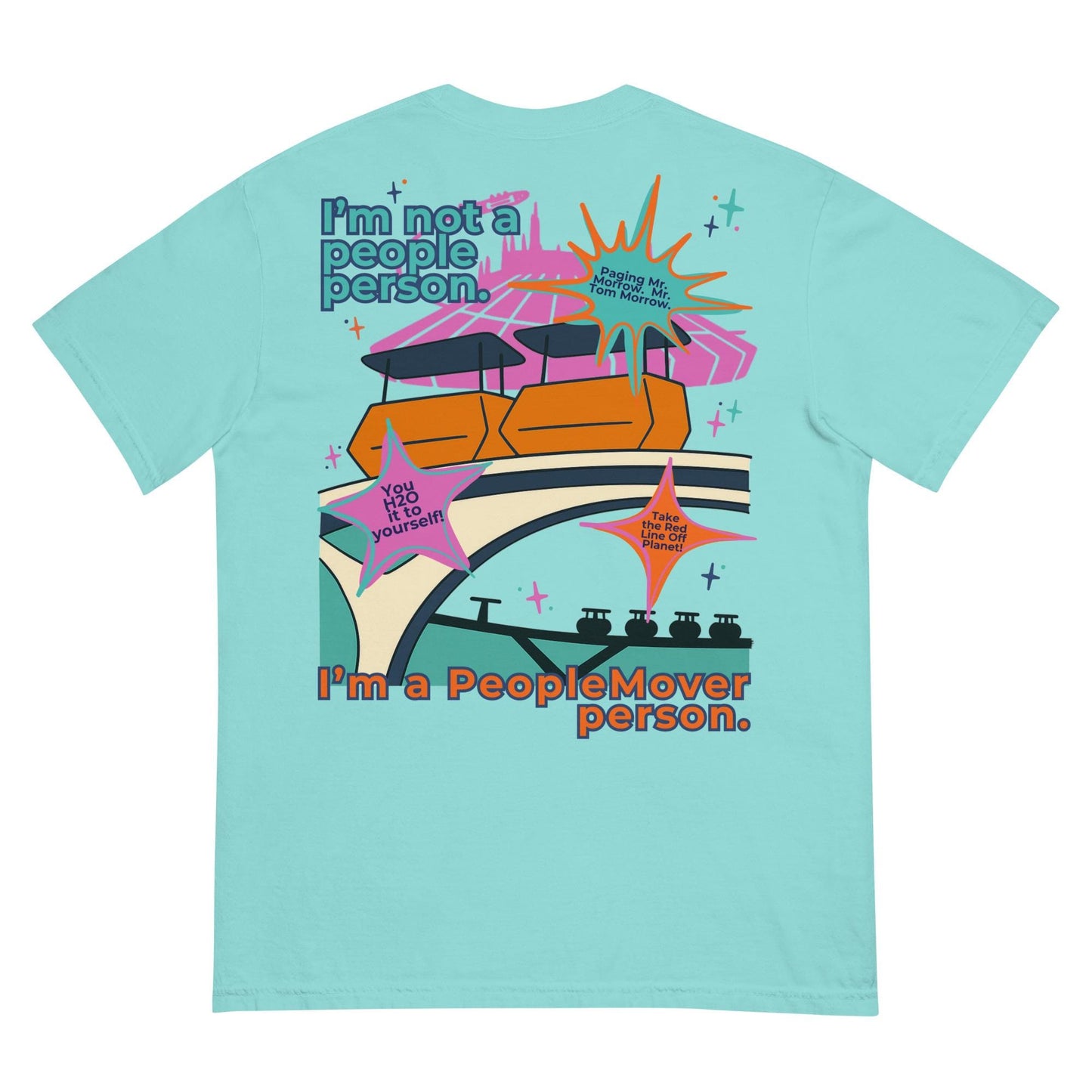 Tomorrowland PeopleMover Comfort Colors Shirt, Retro Disney Tee