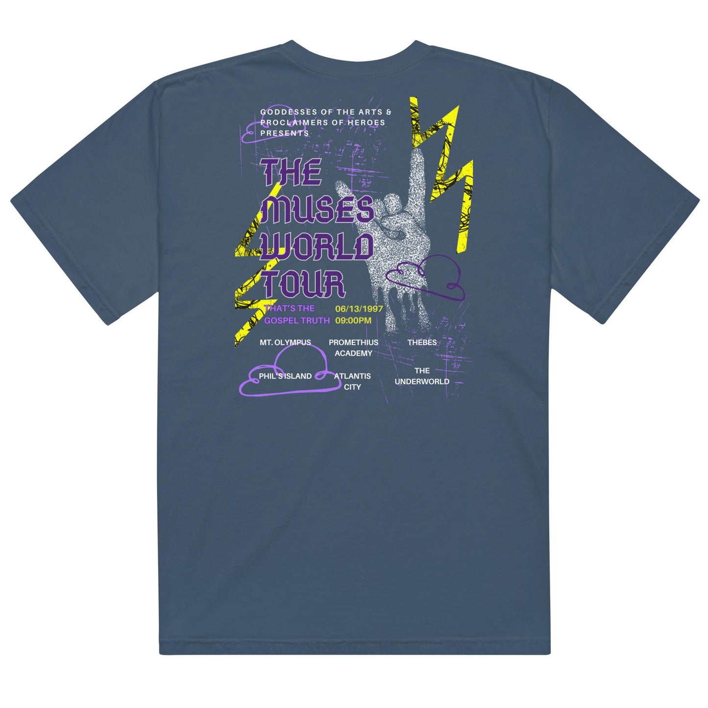 Disney Hercules Muses World Tour Comfort Colors Shirt