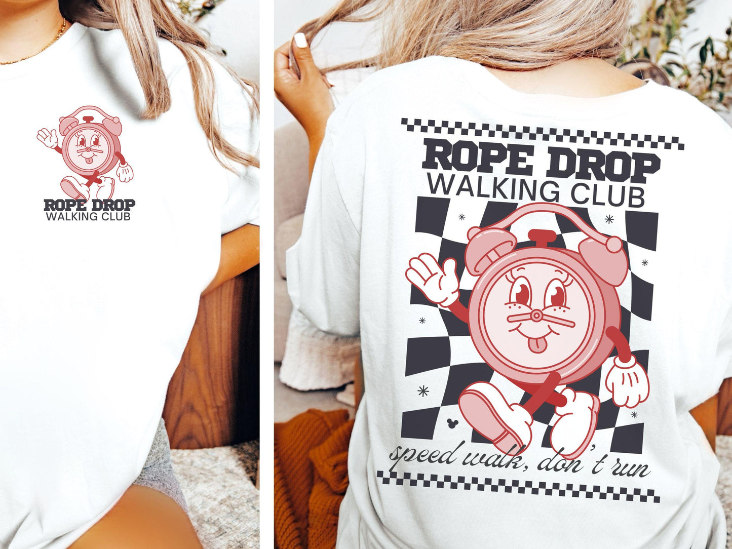 Rope Drop Walking Club Shirt, Subtle Disney Family Tee