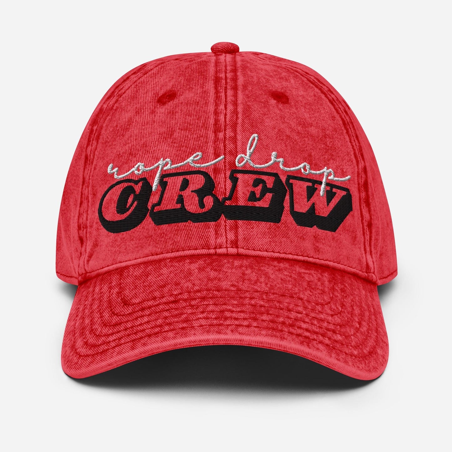 Rope Drop Crew Disney Hat, Vintage Cotton Twill Cap