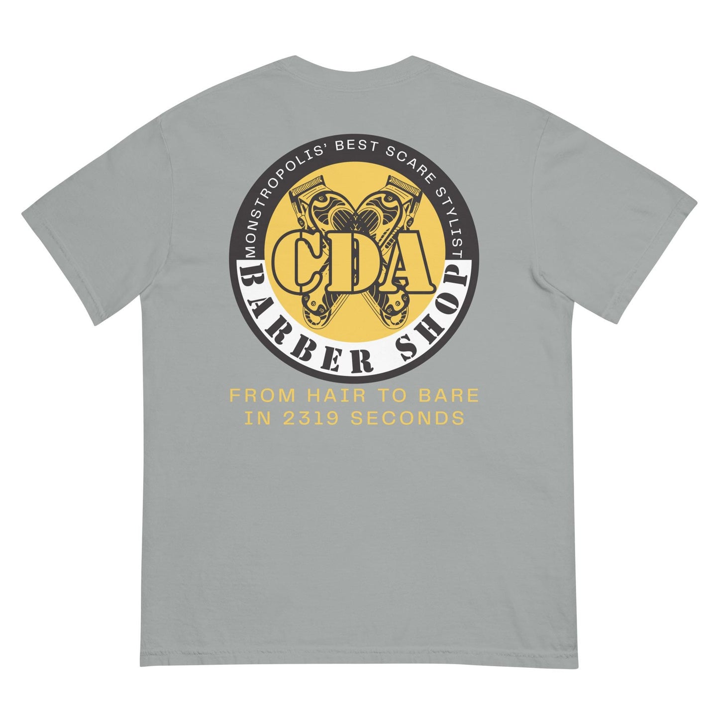 Monsters Inc CDA Barber Shop Comfort Colors Shirt
