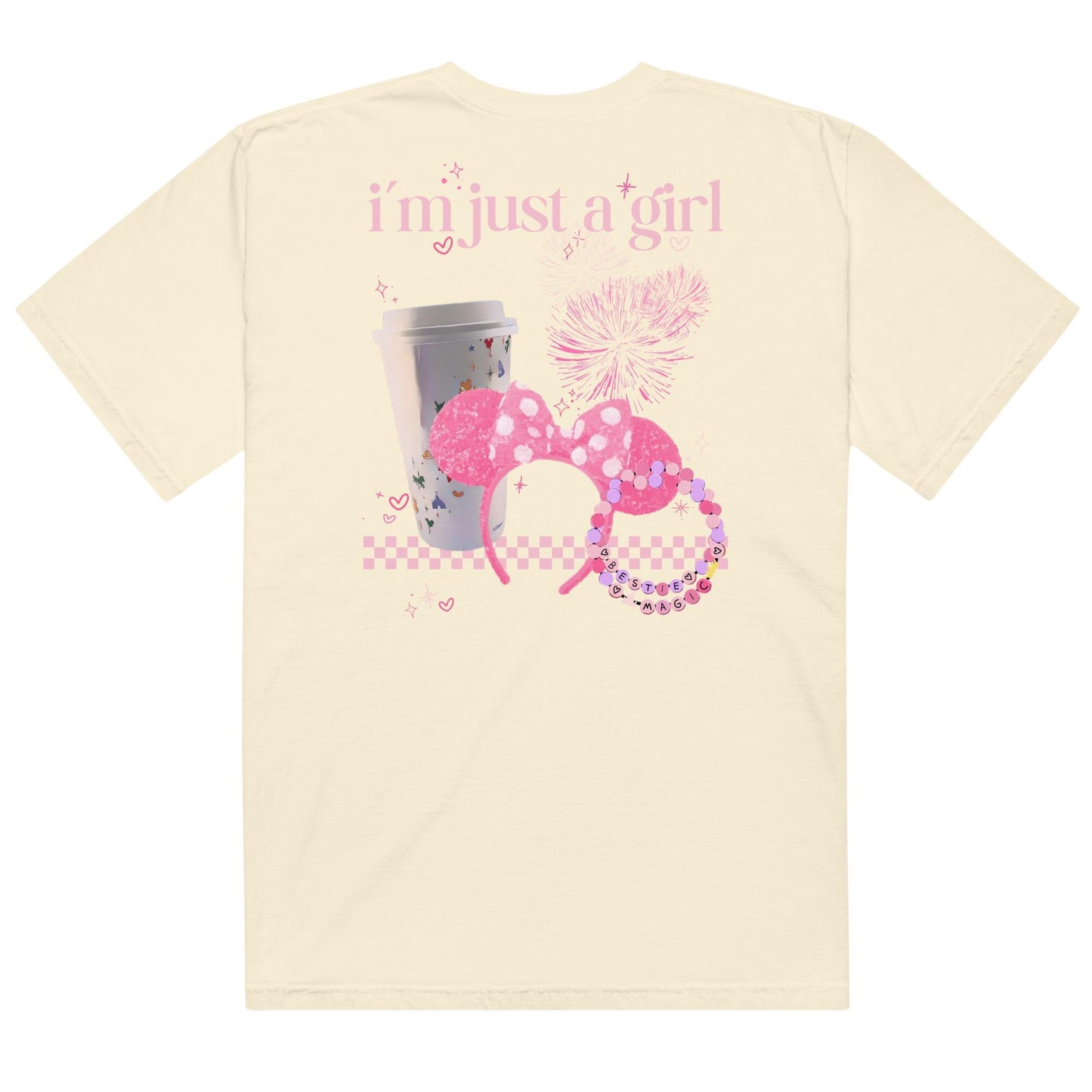 I’m Just a Girl, Disney Main Street Tee, Girly Disney Trip Comfort Colors Shirt
