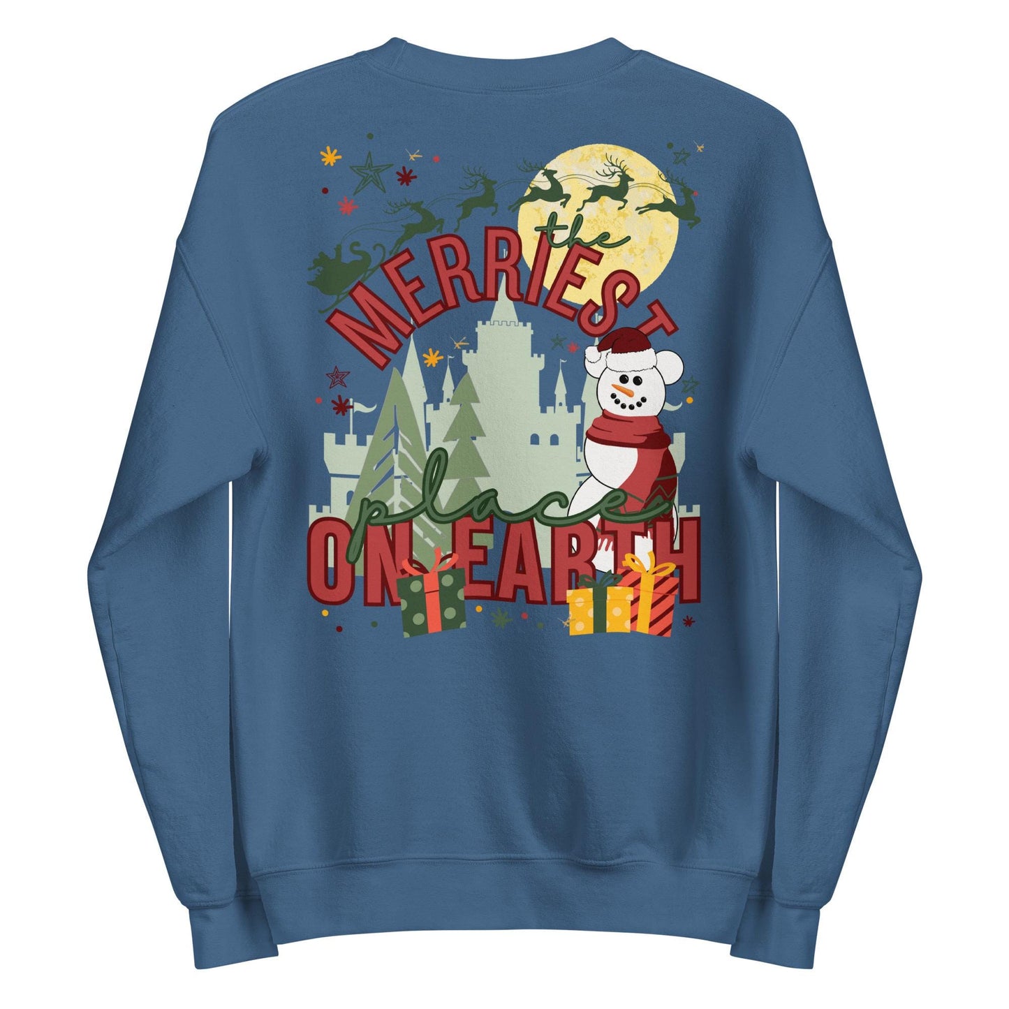 Disney Christmas Sweatshirt, "Merriest Place on Earth" Crewneck