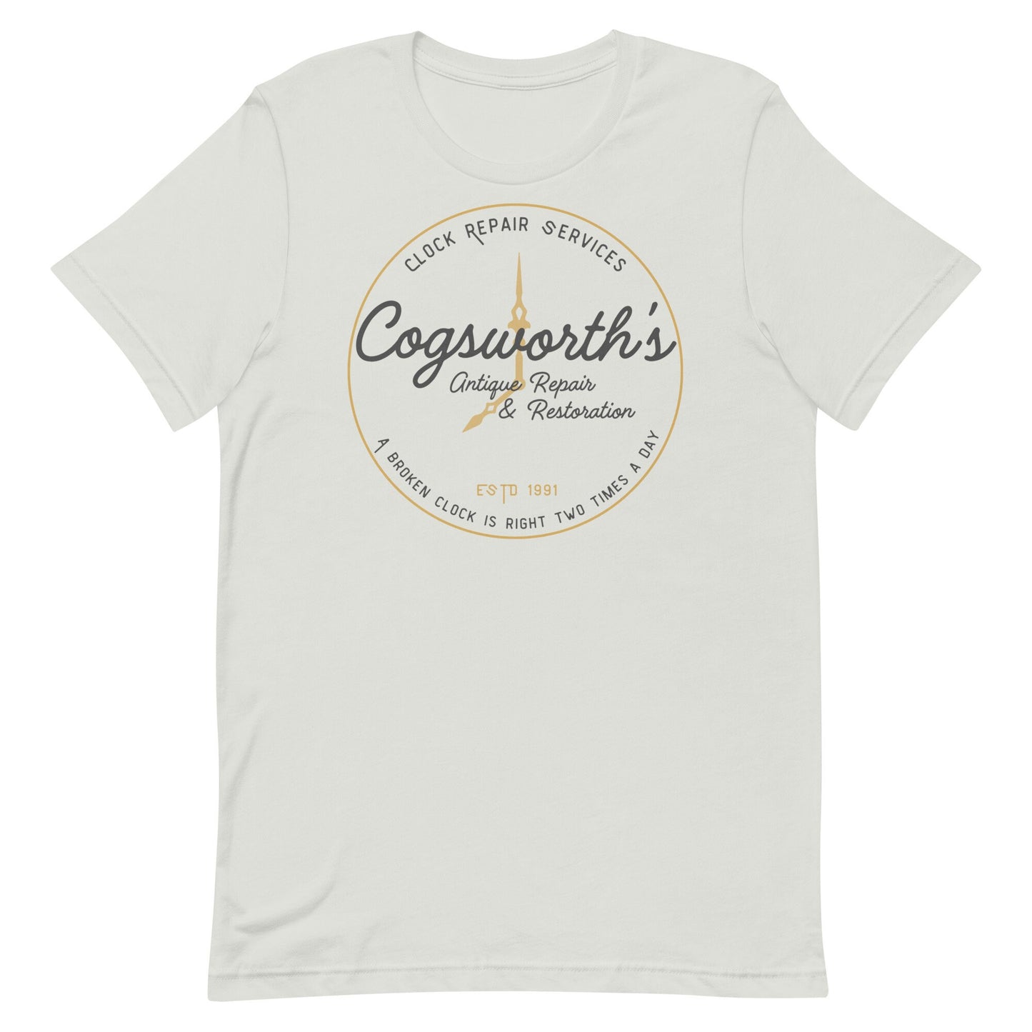 Cogsworth Antique Repair T-Shirt, Beauty and the Beast, Bella Canvas