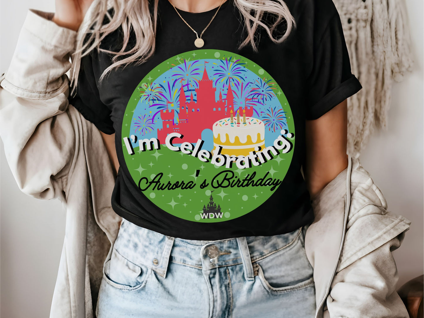 Custom 'I'm Celebrating' Disney Family Bella Canvas T-Shirt