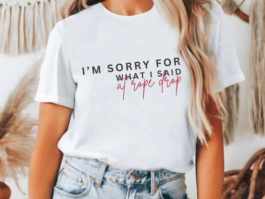 Funny Disney Rope Drop Bella Canvas Shirt, Disney Adult Tee