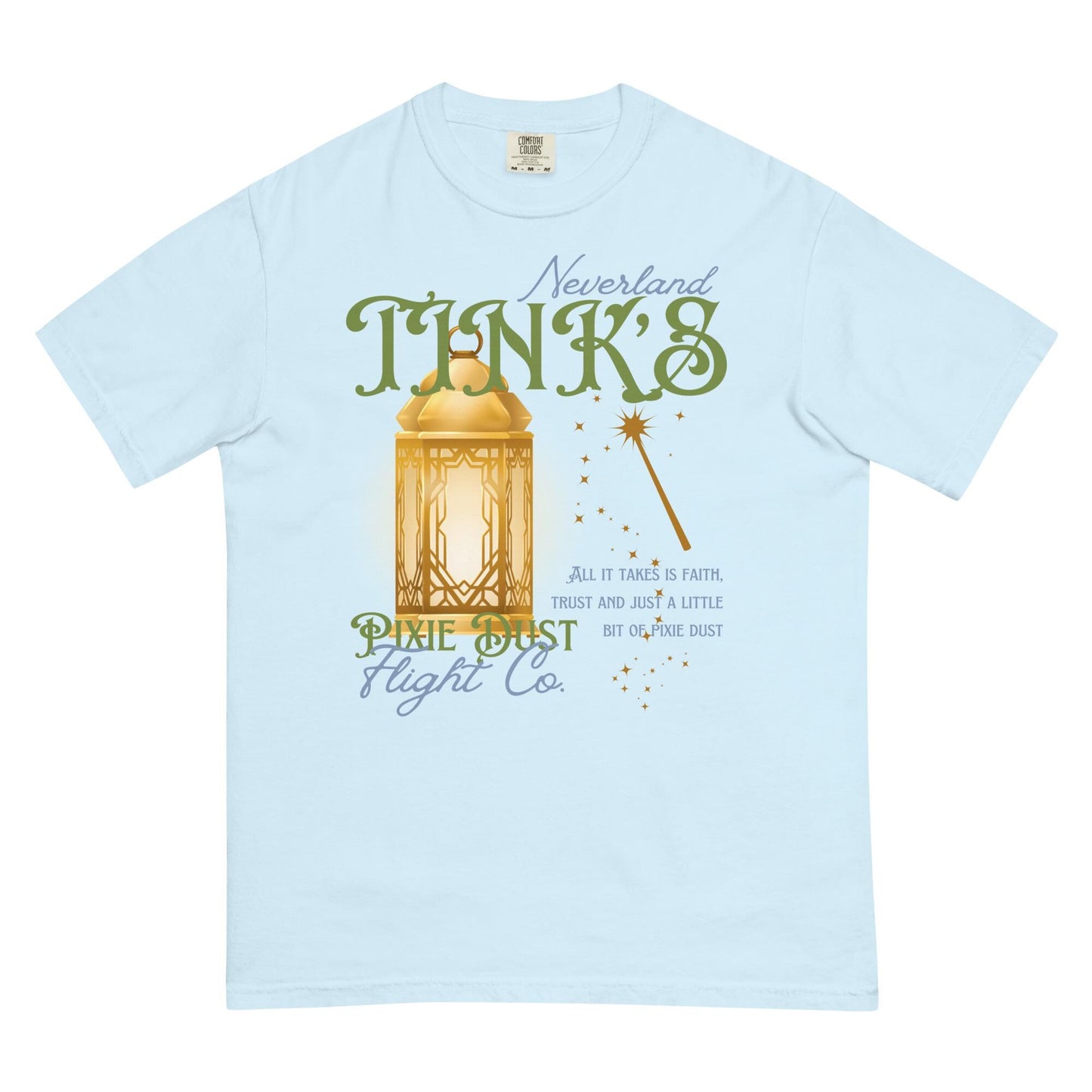 Tinkerbell Inspired Comfort Colors Shirt, Disney Peter Pan Family Matching Tee