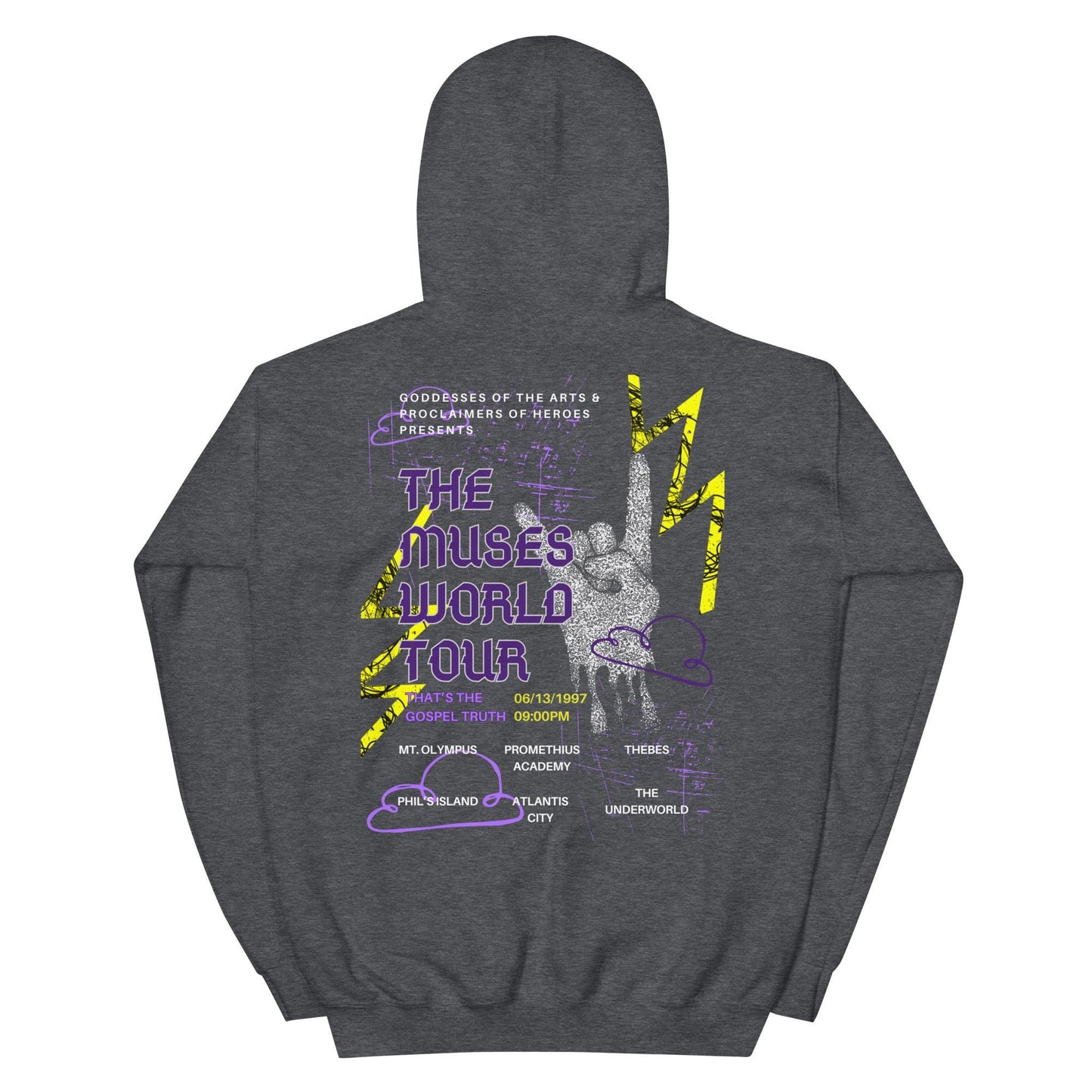 Hercules Muses World Tour Hoodie, Disney Adult Sweatshirt