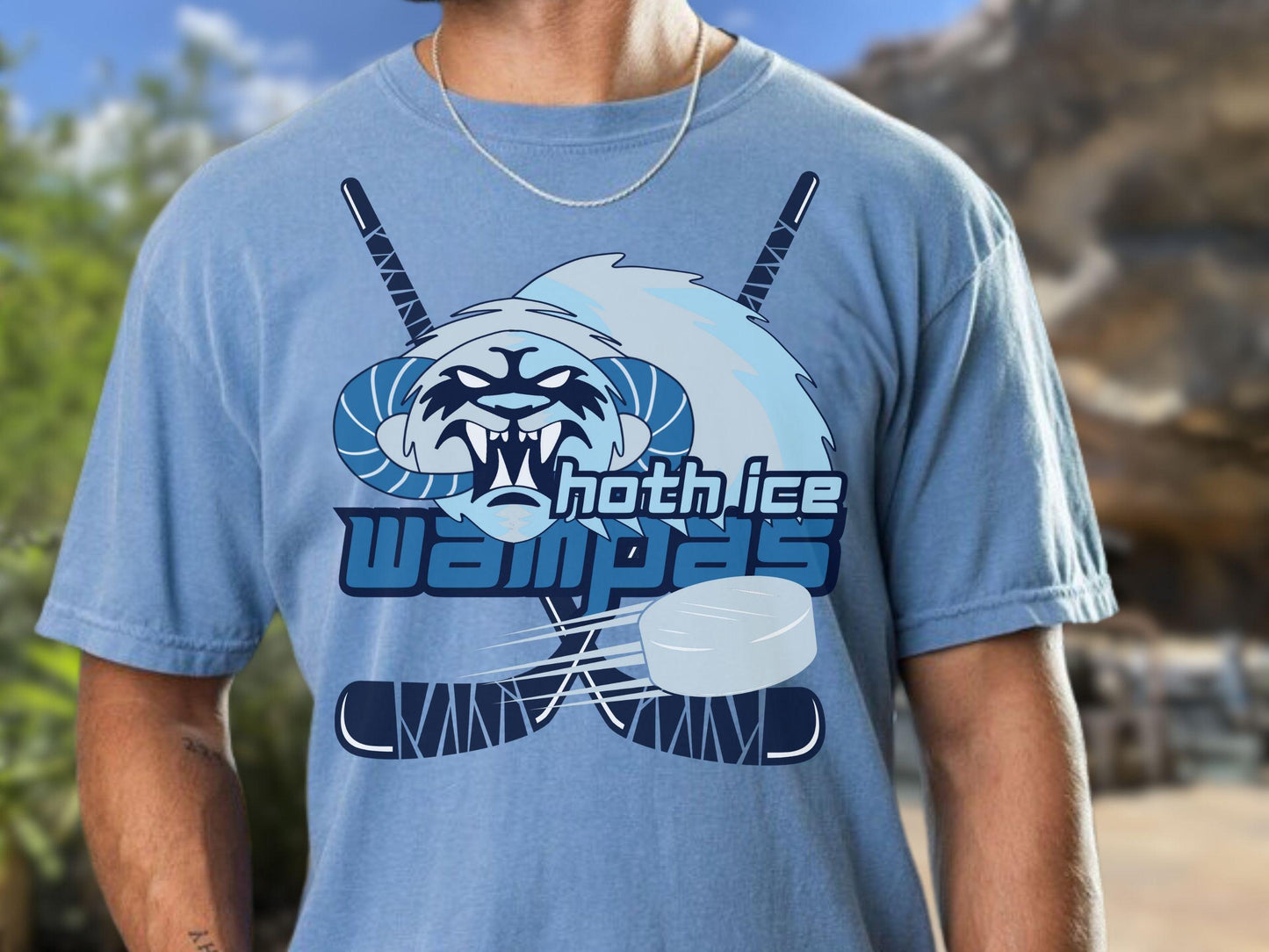 Hoth Ice Wampas Disney Hockey Shirt, Comfort Colors Tee