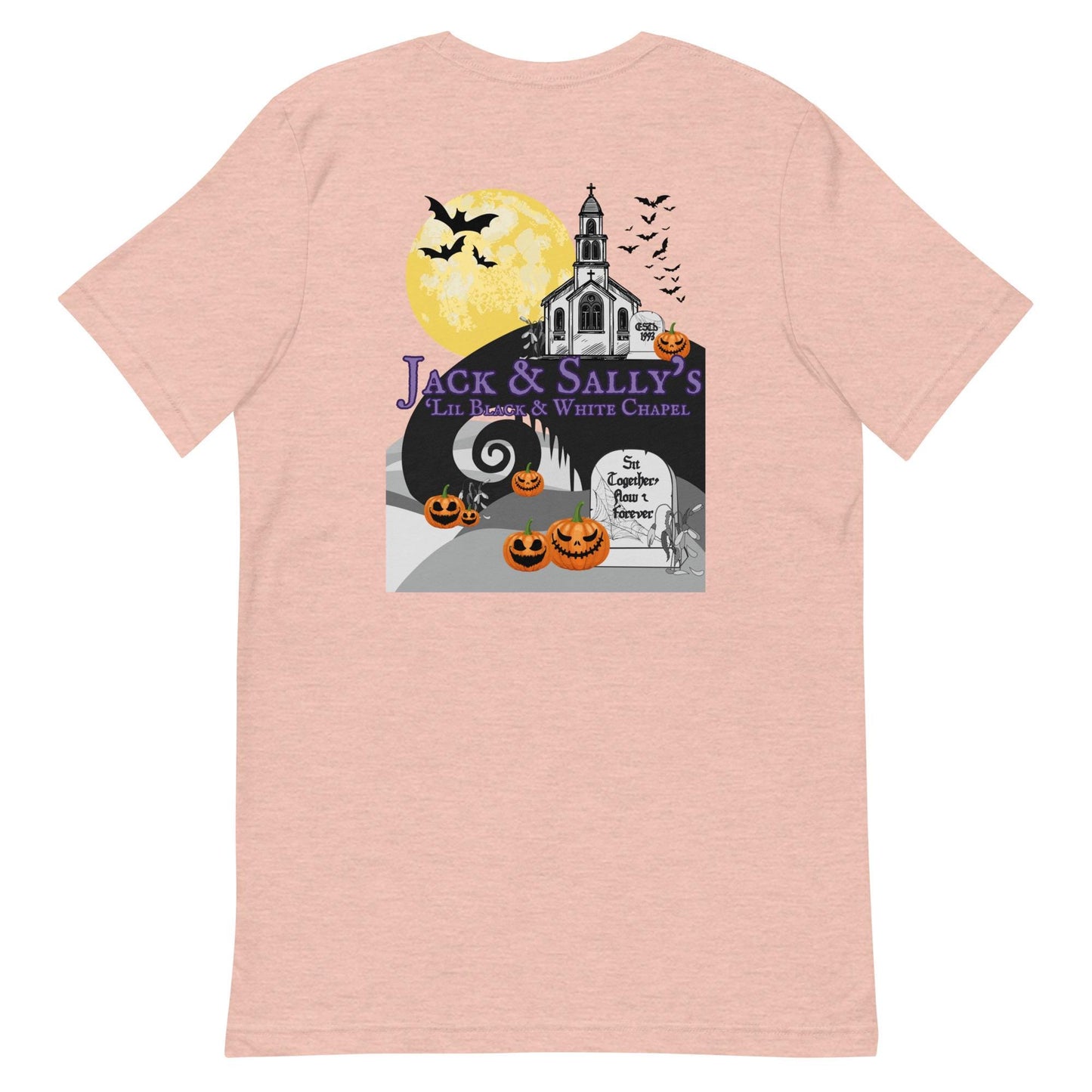 Jack & Sally's Chapel T-Shirt: Nightmare Before Christmas Bella Canvas Tee