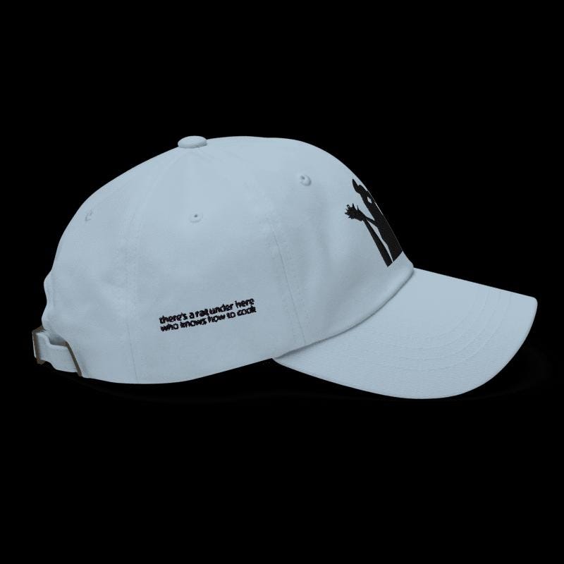 Embroidered Remy Ratatouille Hat, Subtle Disney Adult Fashion