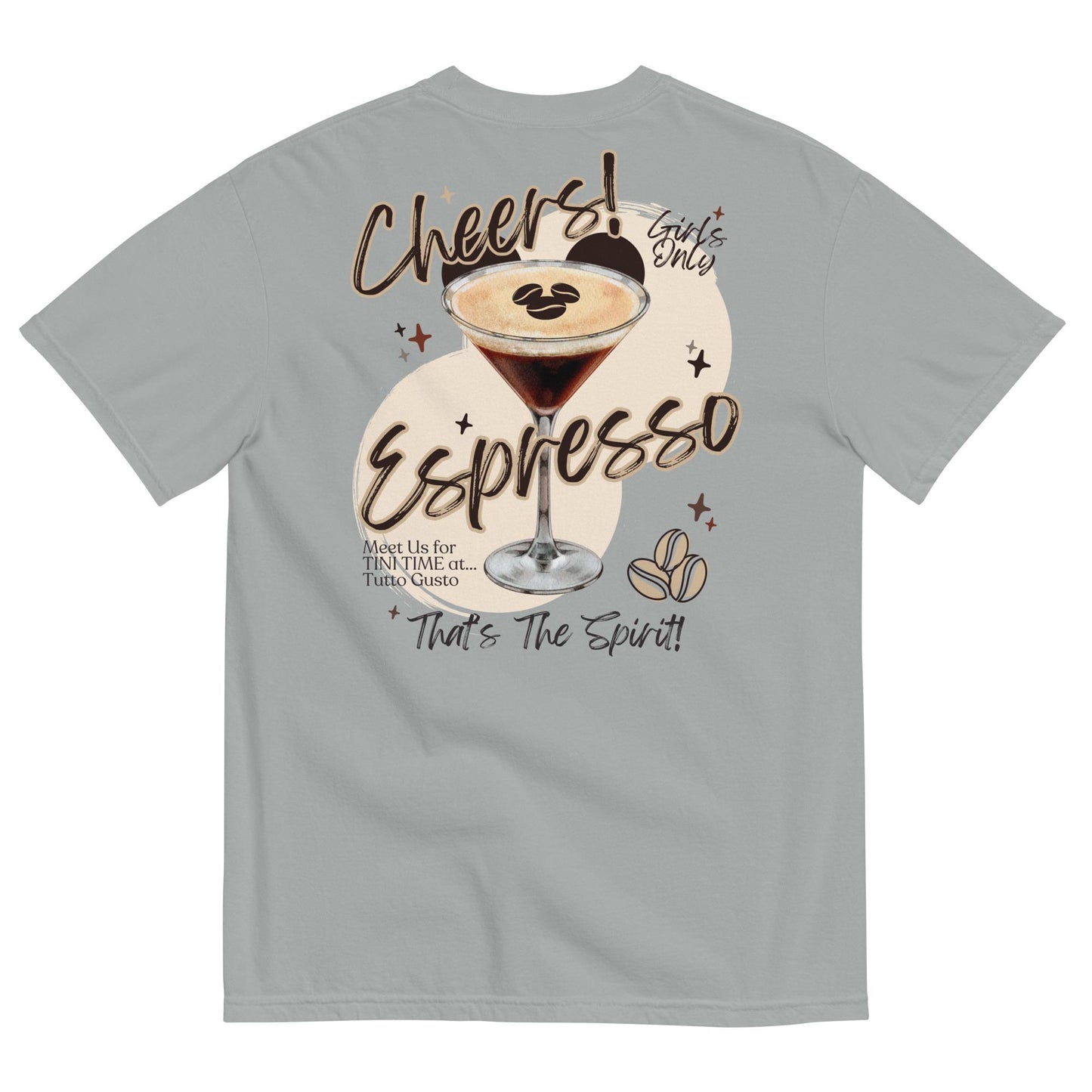 Espresso Martini Theme Park Tee, Tutto Gusto EPCOT Comfort Colors Girls Trip Shirt