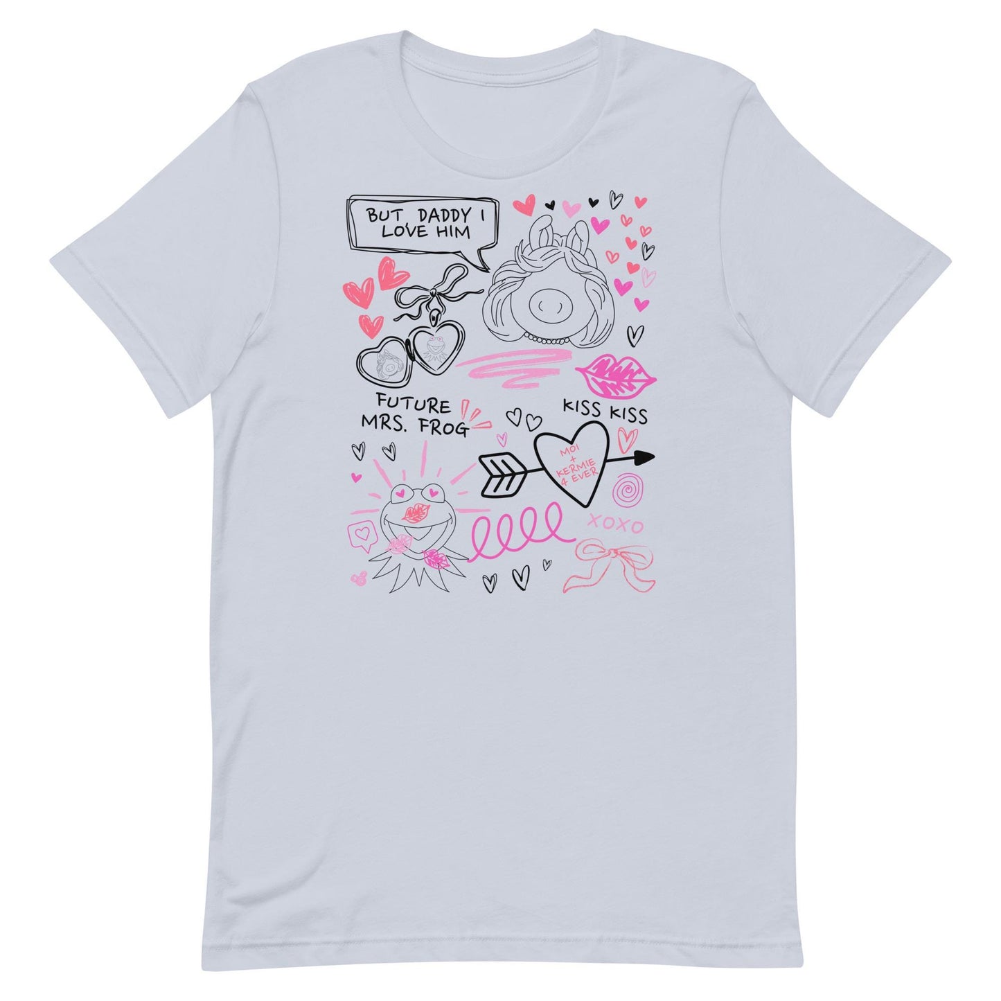 Miss Piggy & Kermit Doodle Sketch Shirt, Subtle Disney Inspired Tee