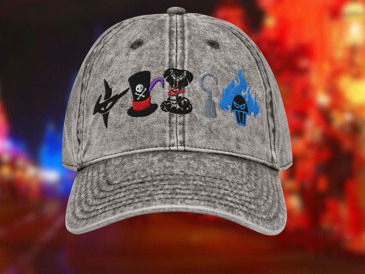 Disney Villains Embroidered Vintage Dad Hat | Halloween Otto Cap