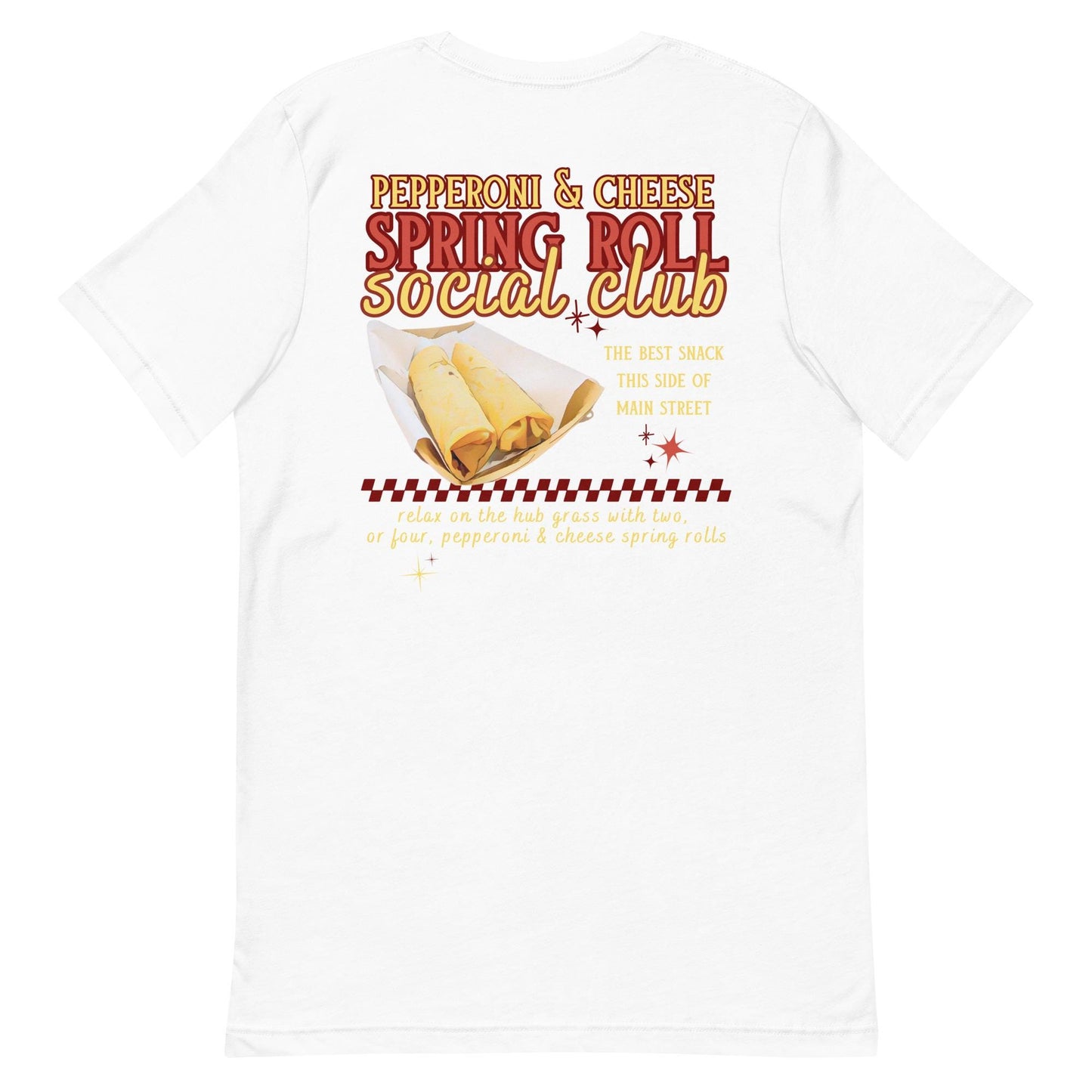 Pepperoni Cheese Spring Roll Social Club T-Shirt, Disney Adult Shirt
