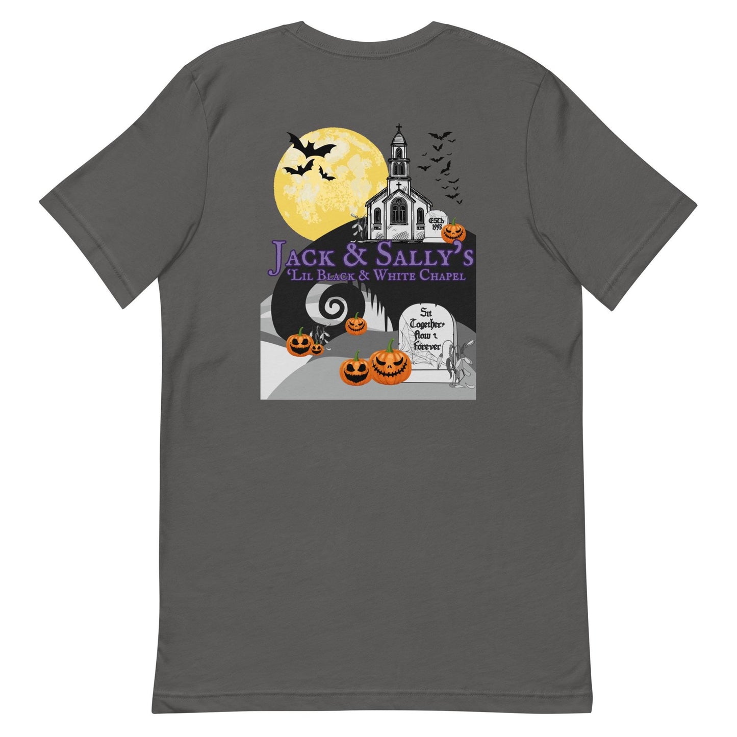Jack & Sally's Chapel T-Shirt: Nightmare Before Christmas Bella Canvas Tee