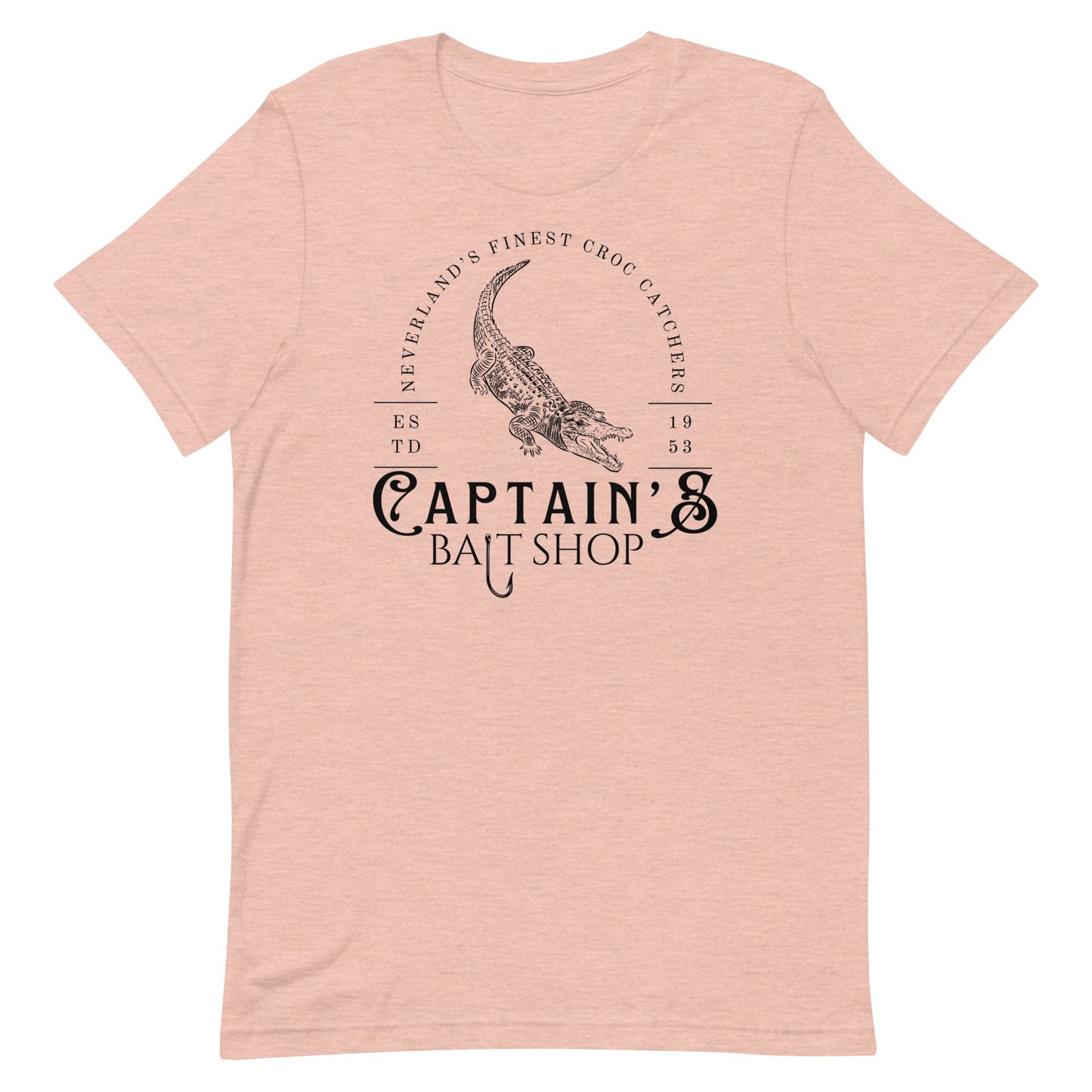 Captain's Bait Shop Bella Canvas Shirt, Subtle Disney Peter Pan Design