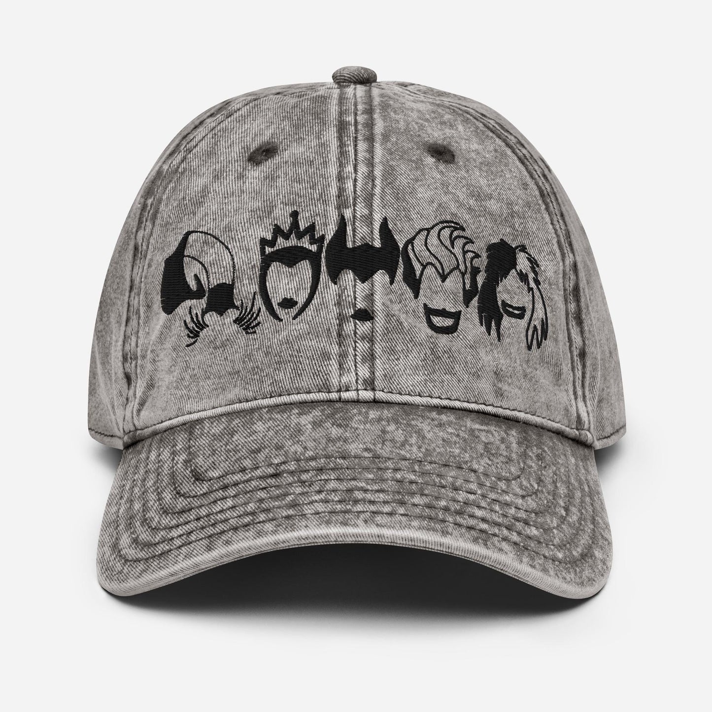 Disney Villains Sketch Icon Hat, Halloween Party Cotton Cap