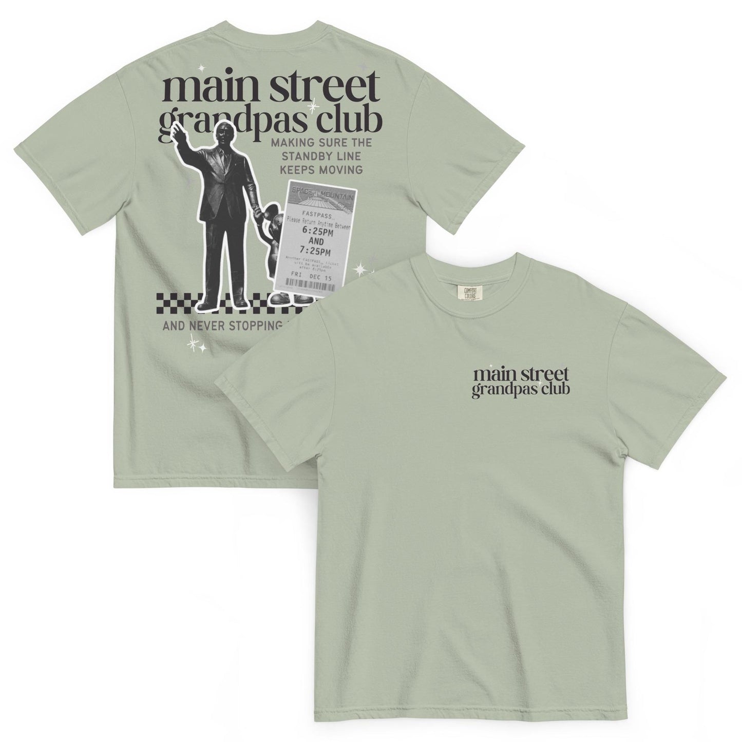 Disney Main Street Grandpas Club; Disney Grandpa Shirt