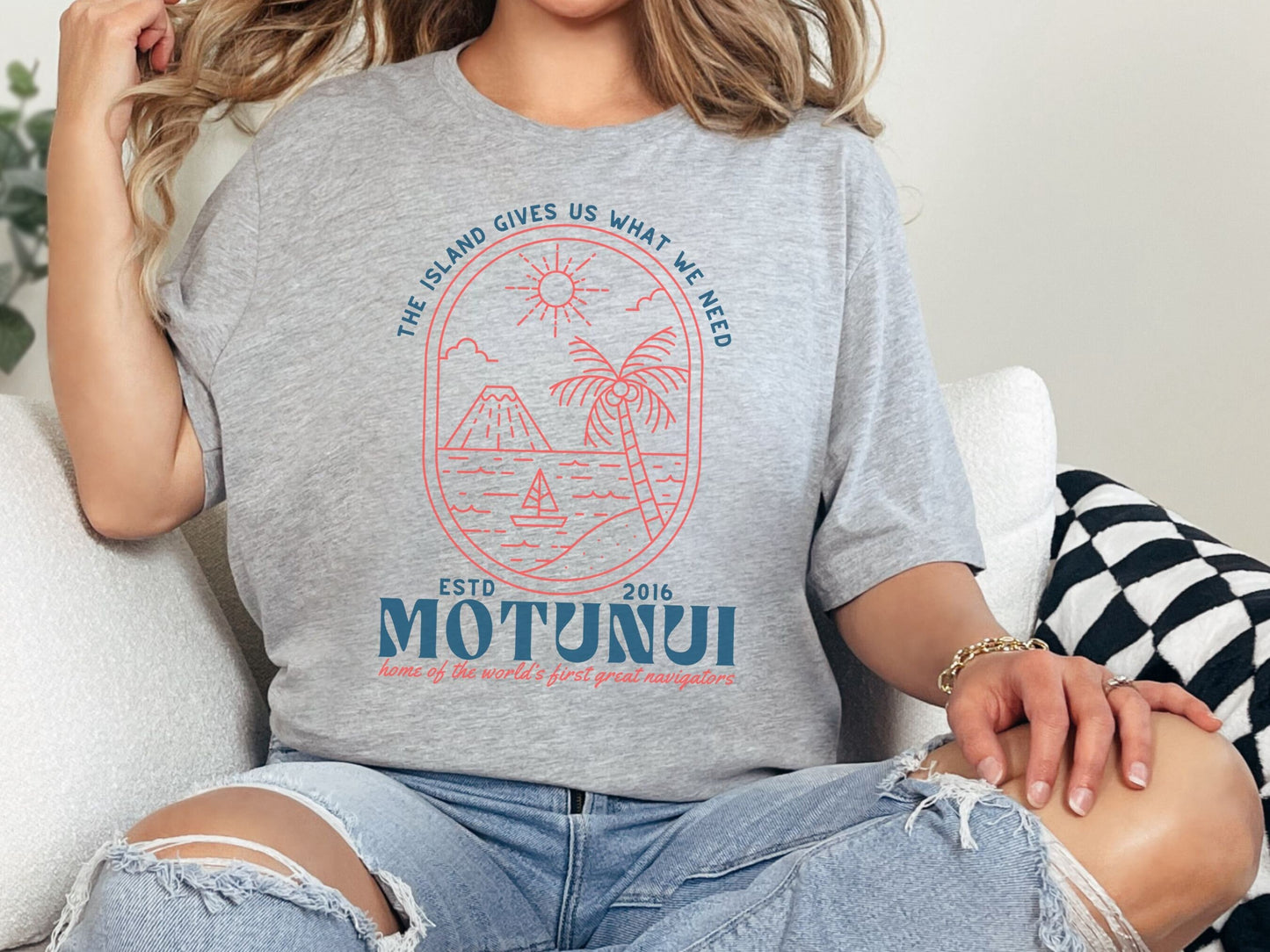 Motunui Island Moana Bella Canvas T-Shirt, Matching Family Disneyland Shirt