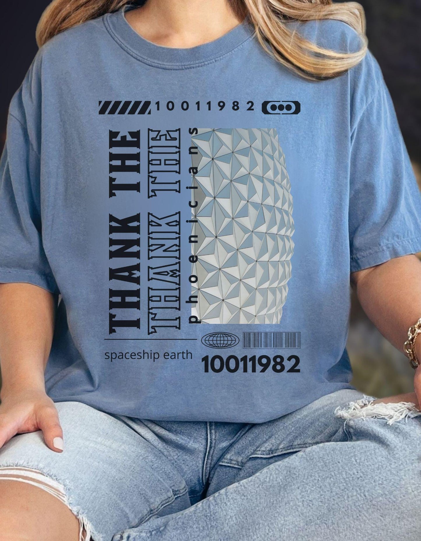 Thank The Phoenicians EPCOT Spaceship Earth T-Shirt