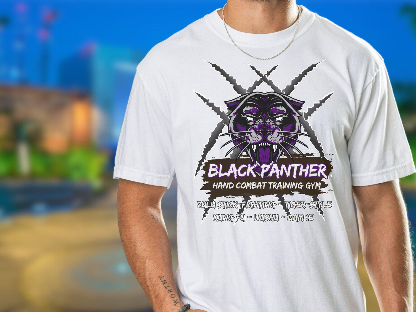 Black Panther Training Gym Shirt, Marvel Avenger Inspired Comfort Colors Tee