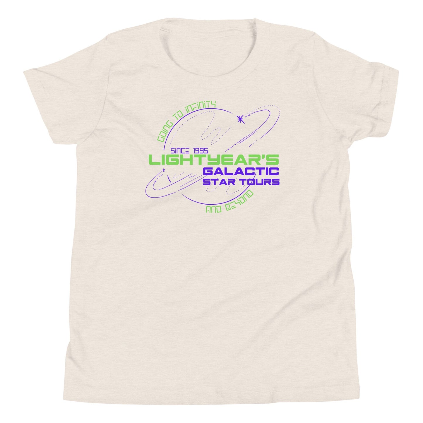 Lightyear Galactic Tours Youth T-Shirt, Subtle Disney Family Matching Bella Canvas
