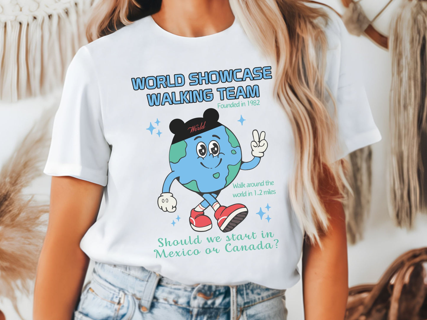 World Showcase Walking Team Shirt, Subtle Disney Tee