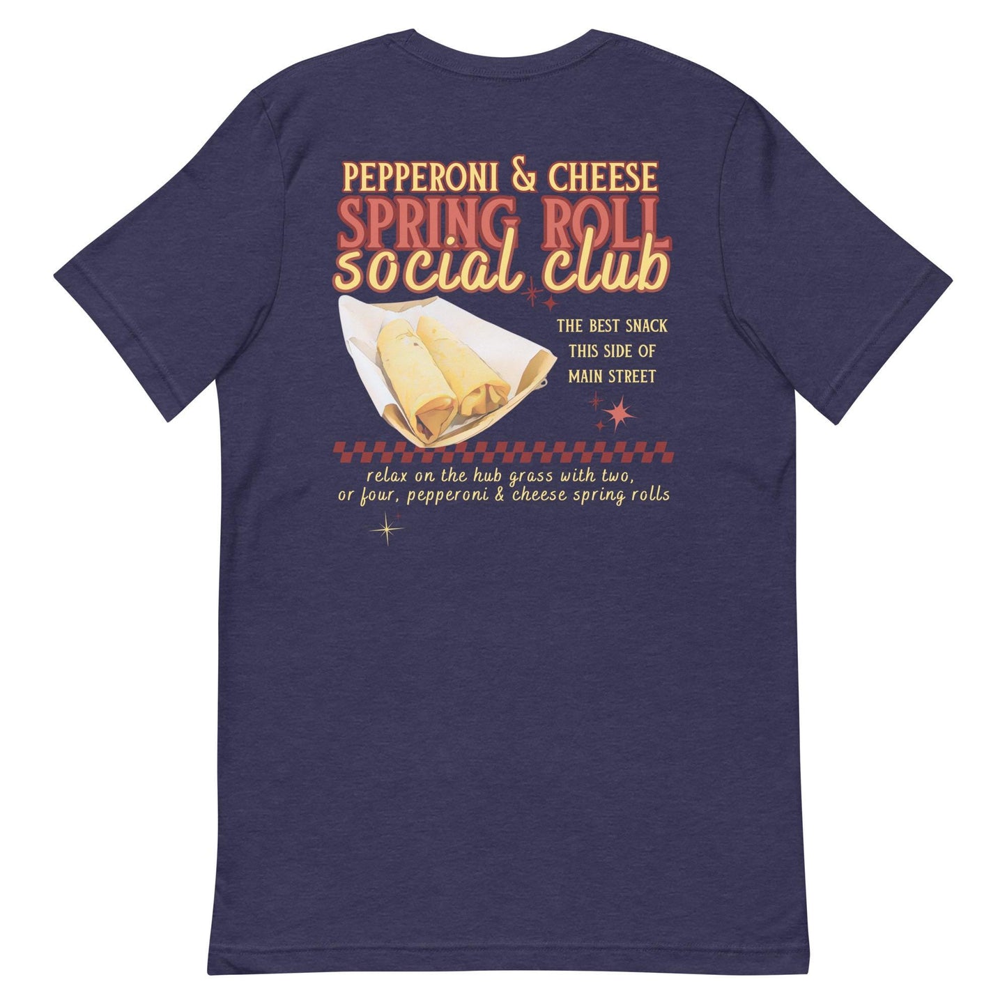 Pepperoni Cheese Spring Roll Social Club T-Shirt, Disney Adult Shirt