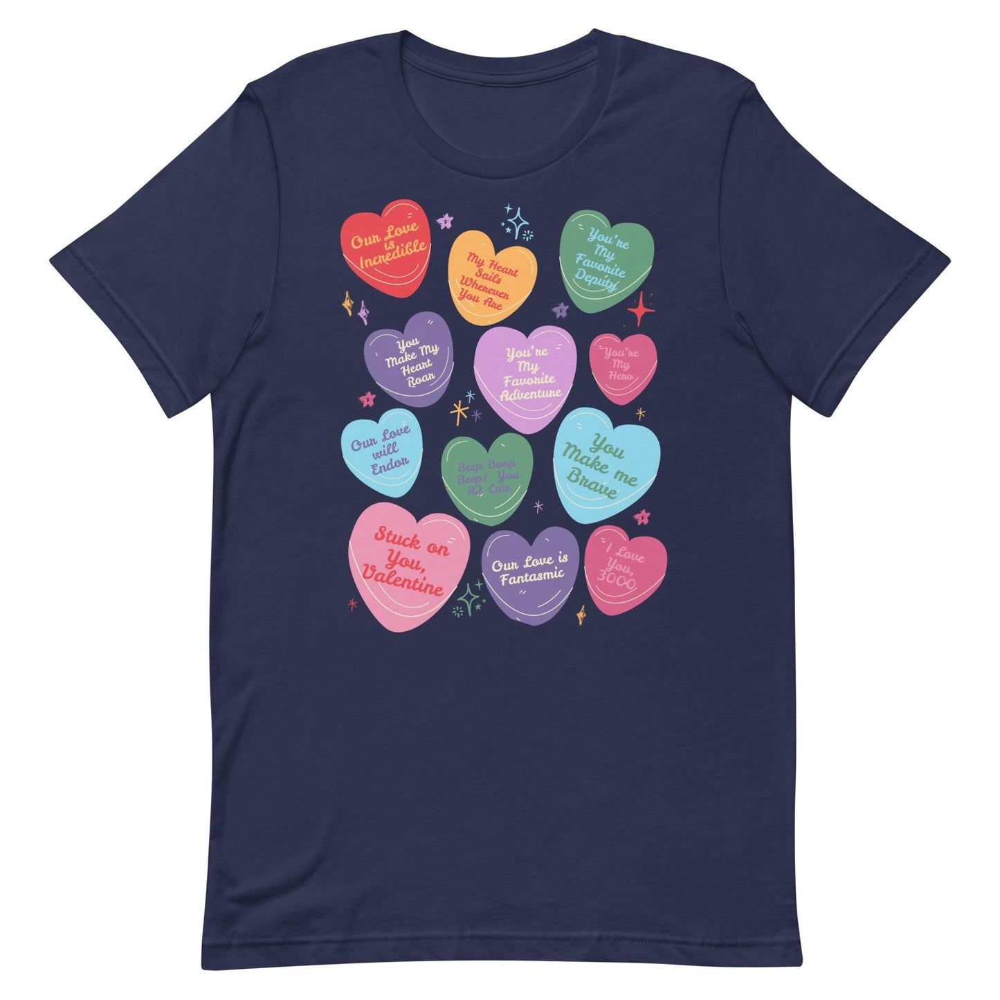 Subtle Disney-Inspired Valentine’s Day Shirt | Disney Conversation Hearts | Trendy Bella Canvas Shirt for Women