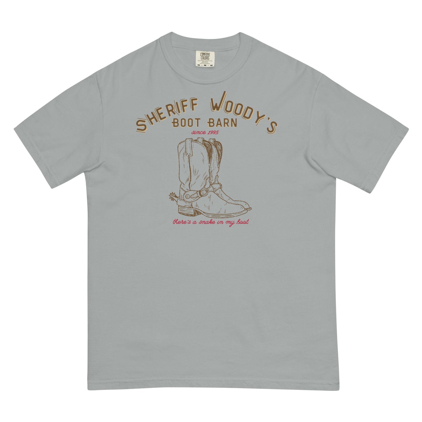 Sheriff Woody Boot Barn Comfort Colors T-Shirt, Disney Family Tee