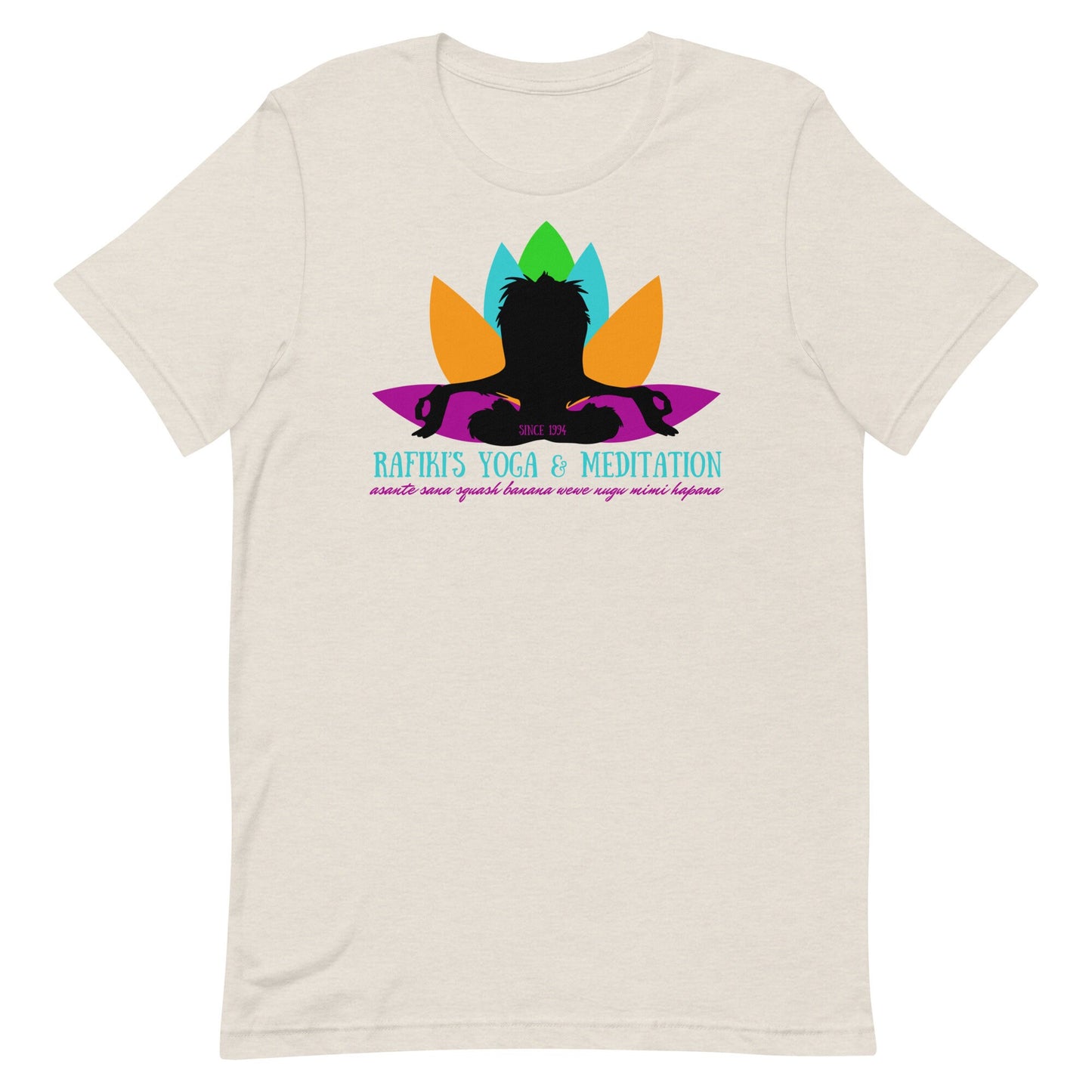 Rafiki's Yoga Meditation Shirt, Lion King, Bella Canvas Tee