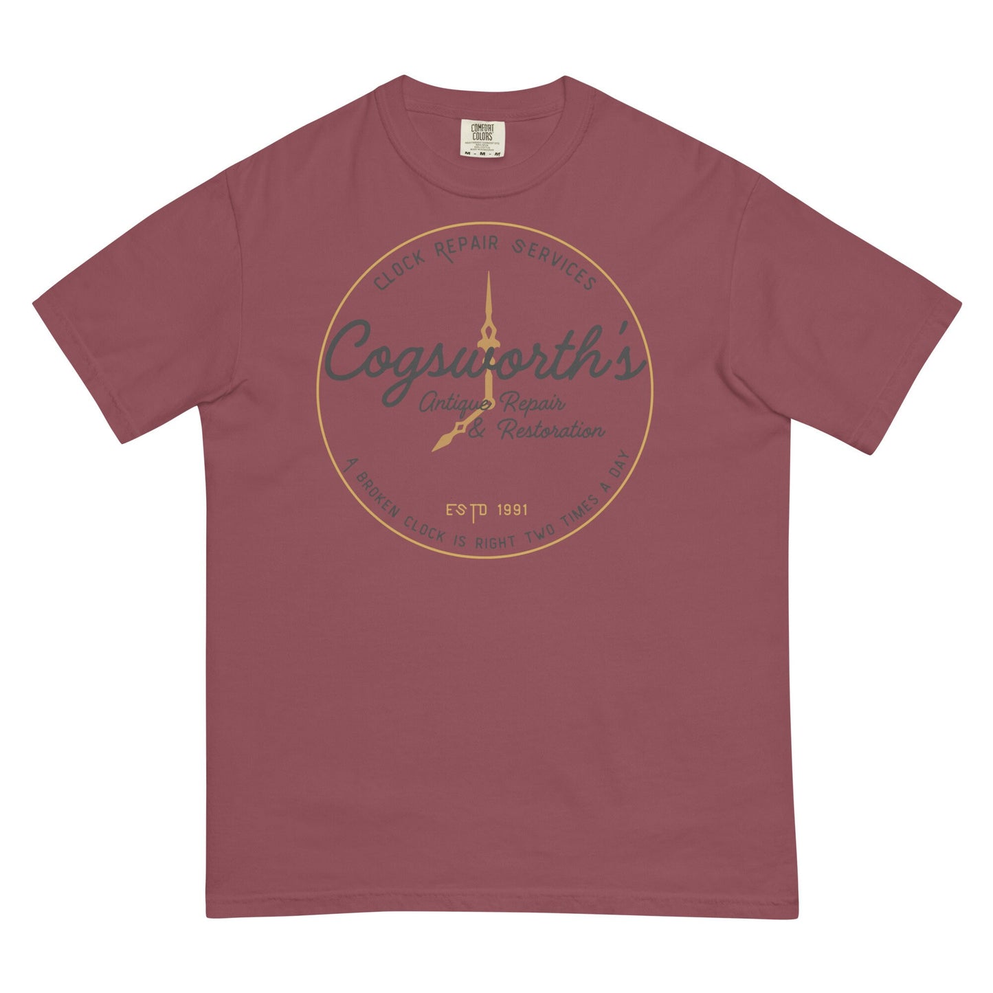 Cogsworth Beauty and the Beast Shirt, Comfort Colors, Disneyland