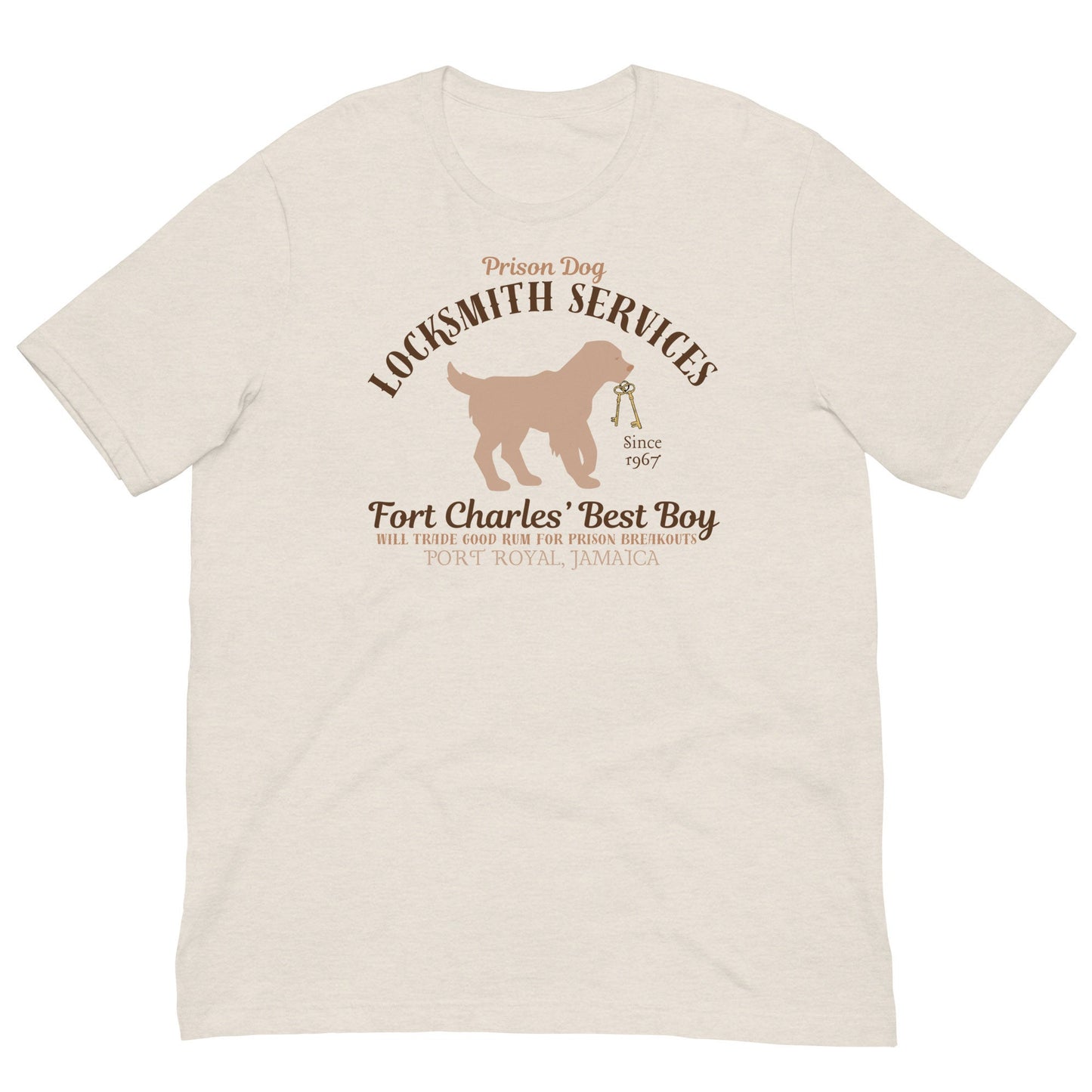 Pirates of the Caribbean T-Shirt: Prison Dog Locksmith - Bella Canvas