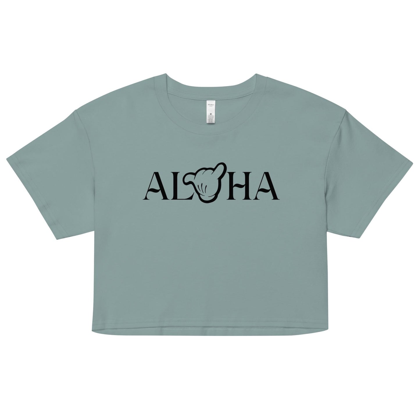 Disney Aulani Aloha Mickey Crop Shirt, Hang Loose Shaka