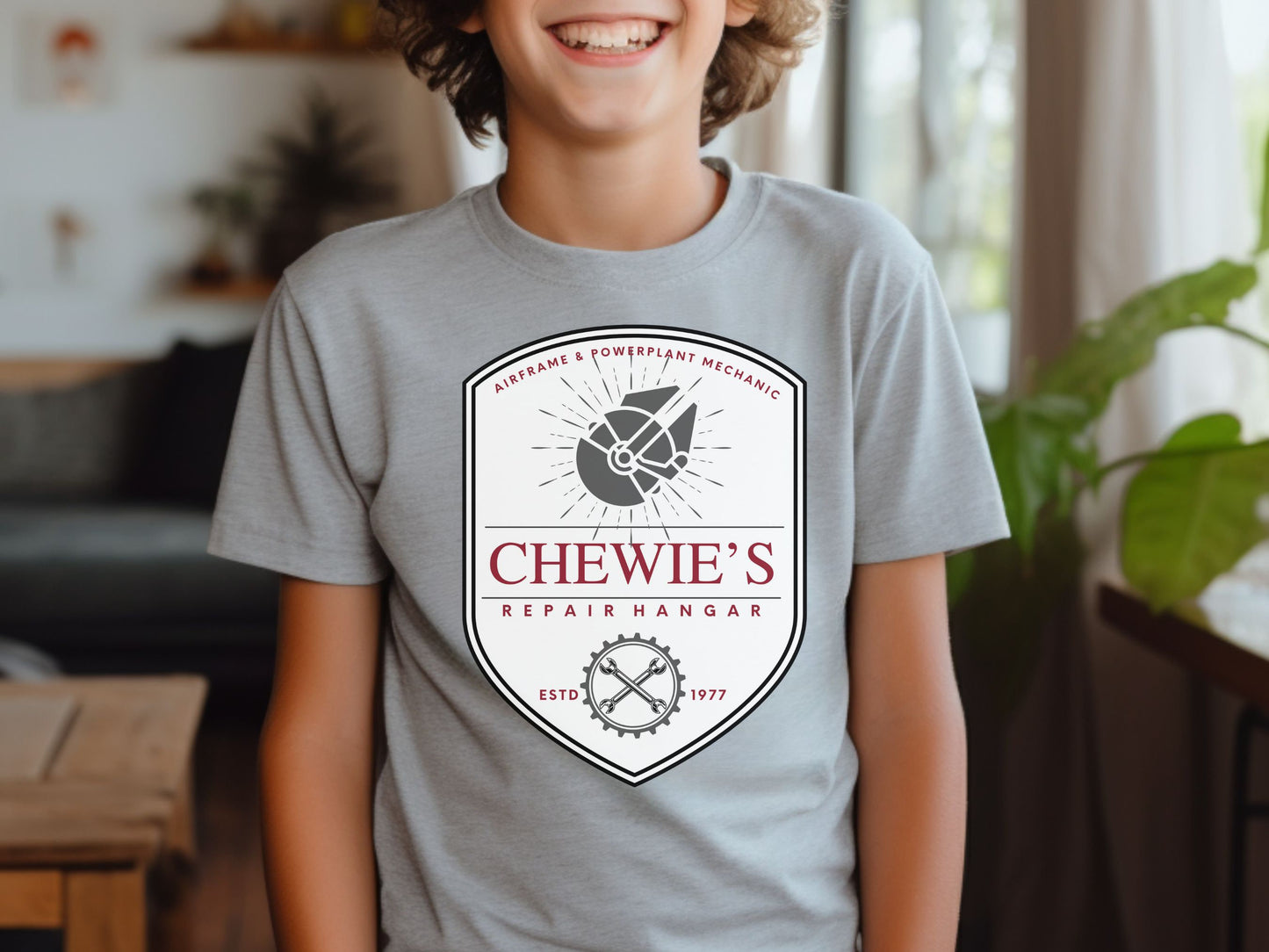 Chewie's Repair Shop Youth T-Shirt, Subtle Star Wars Disney Family Shirts