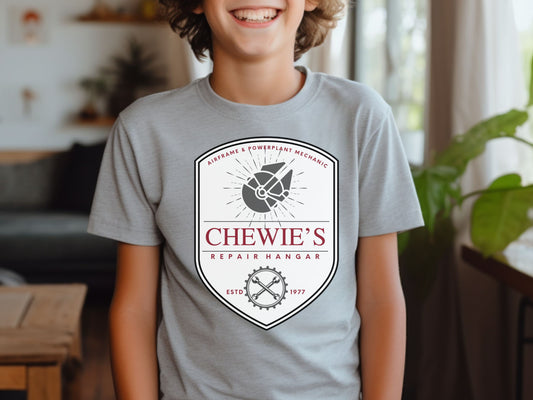 Chewie's Repair Shop Youth T-Shirt, Subtle Star Wars Disney Family Shirts